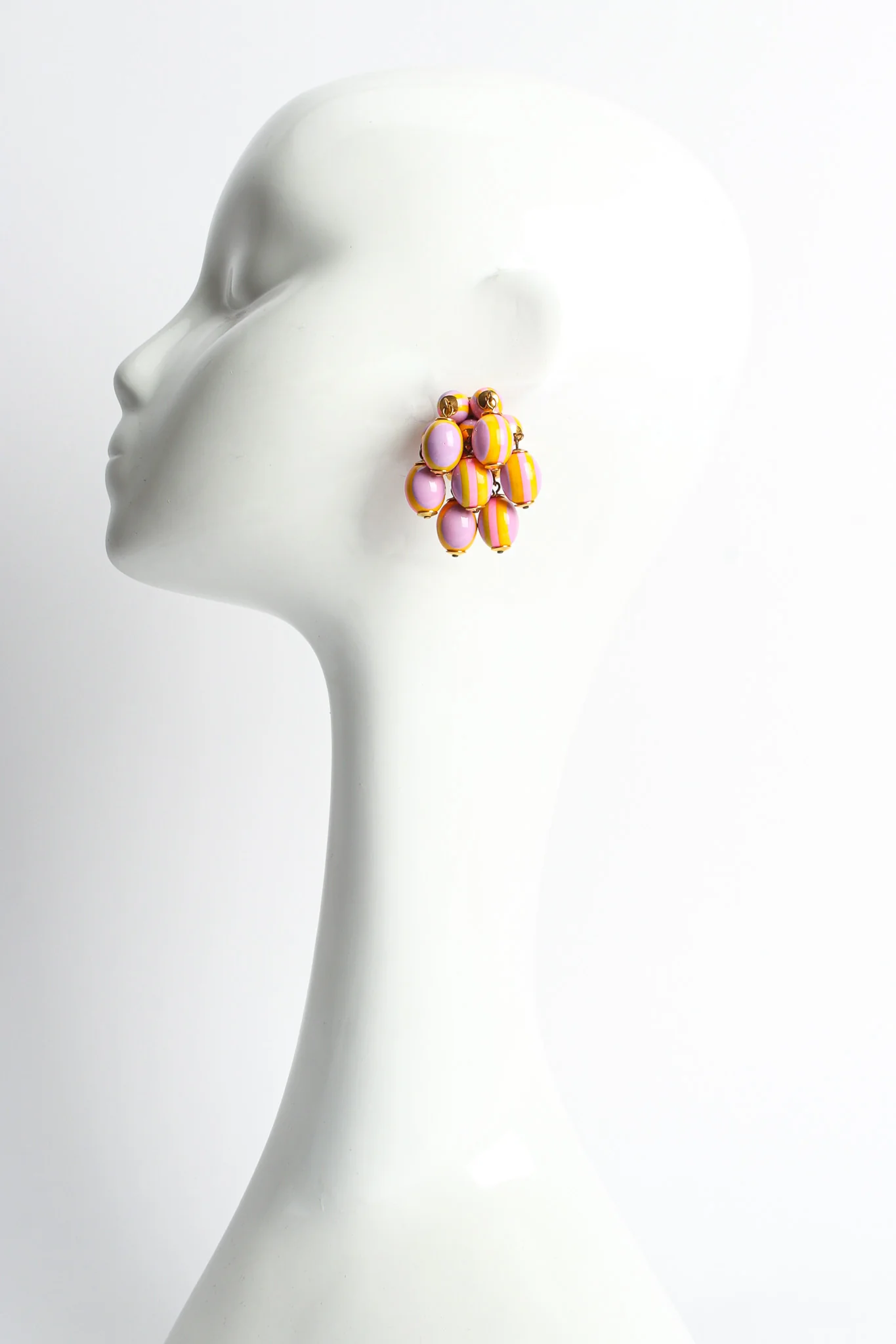 Pastel Egg Cluster Earrings - Image 2