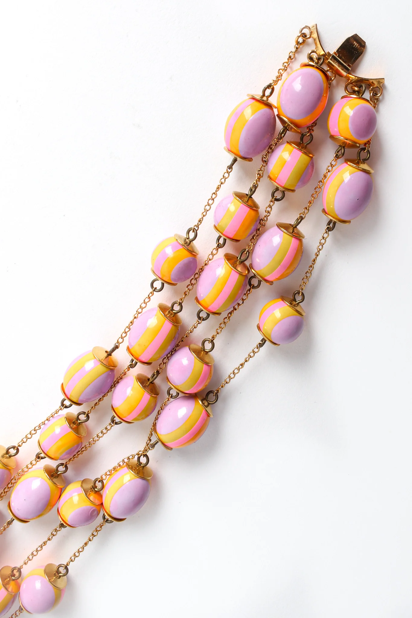 Pastel Egg Floral Bead Necklace - Image 5