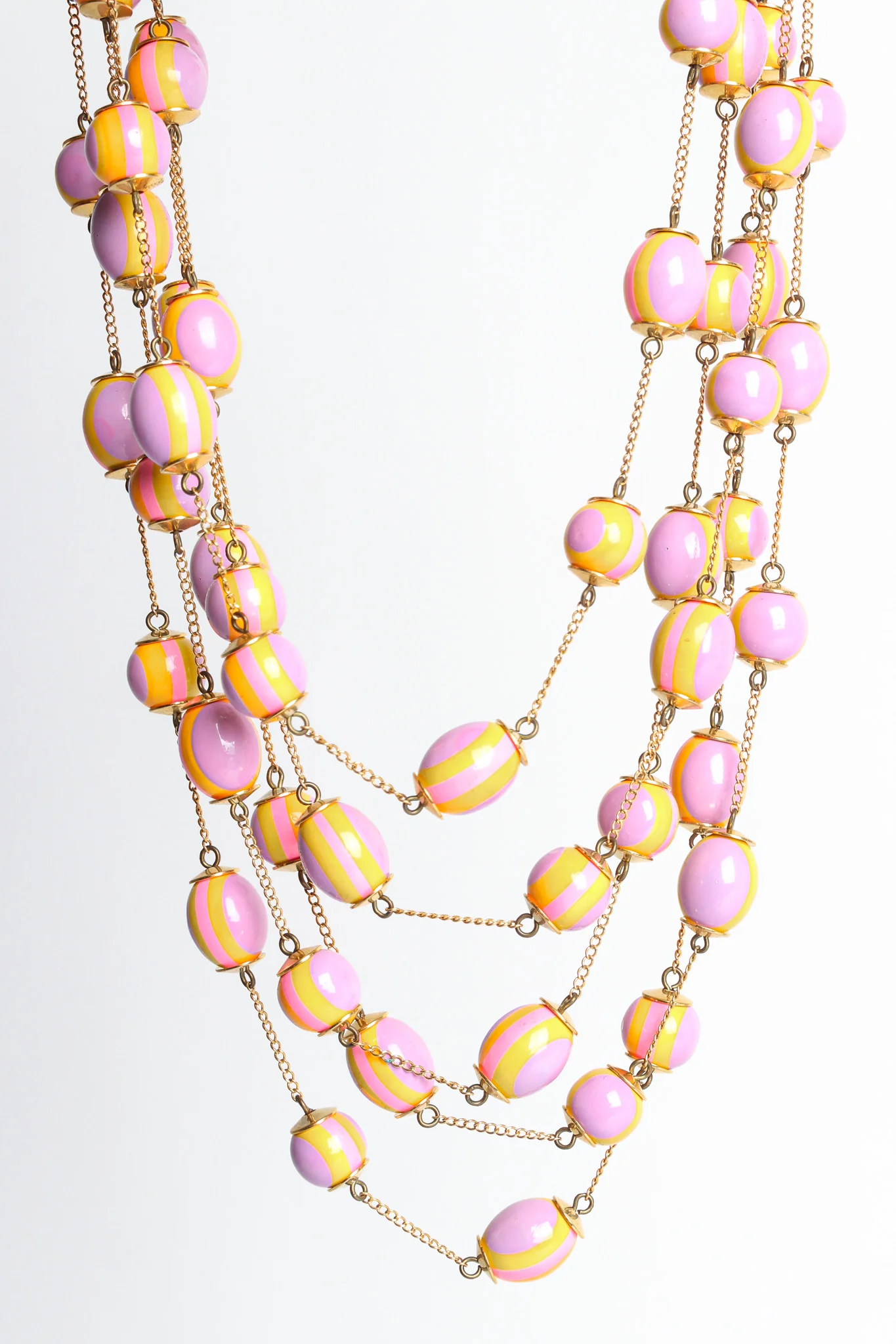 Pastel Egg Floral Bead Necklace - Image 6
