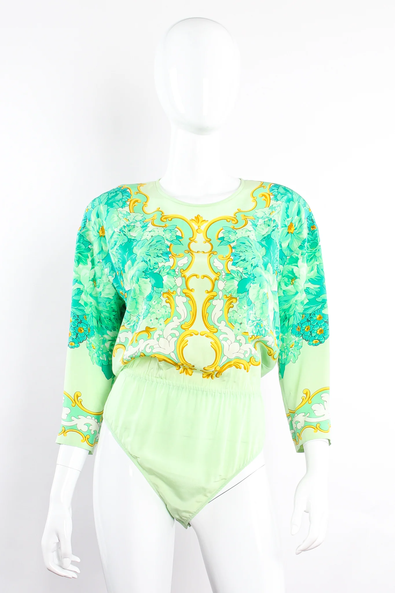 Pastel Floral Baroque Bodysuit - Image 2