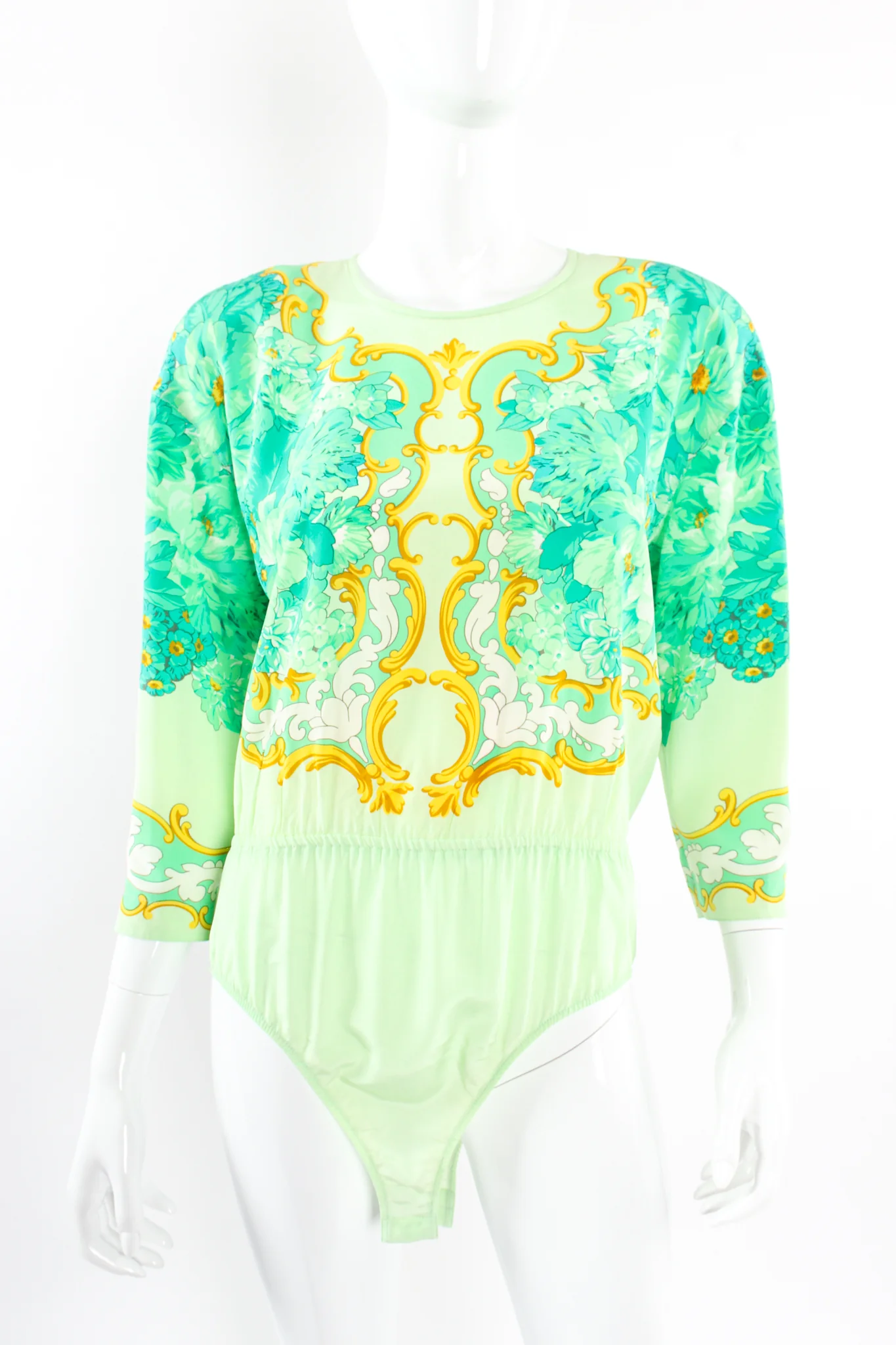Pastel Floral Baroque Bodysuit - Image 5