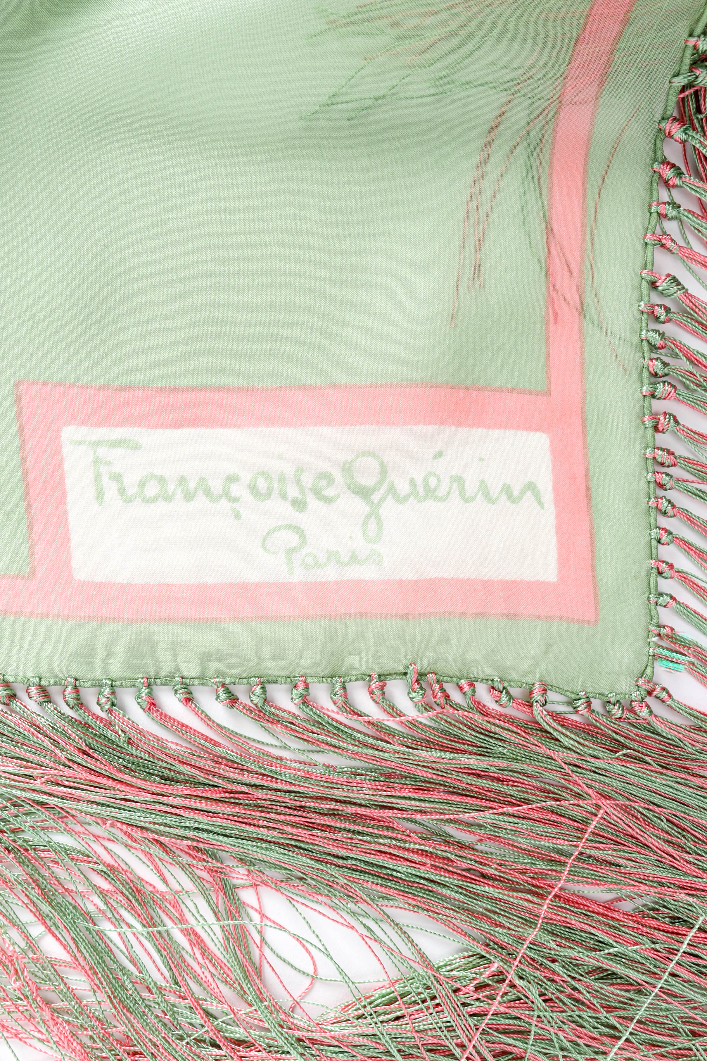 Airy Floral Fringe Shawl - Image 6