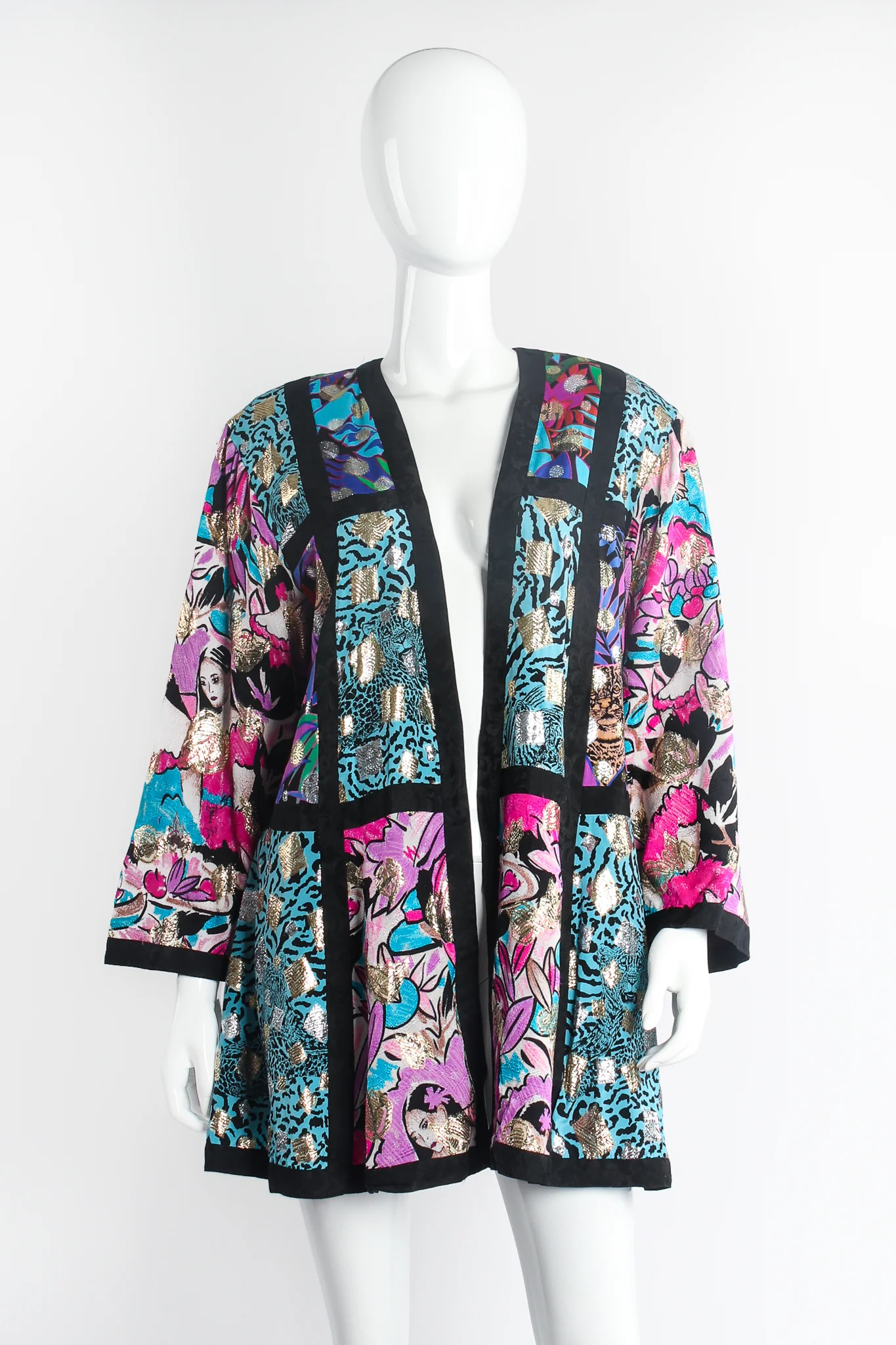 Patchwork Collage Swing Jacket - Image 2