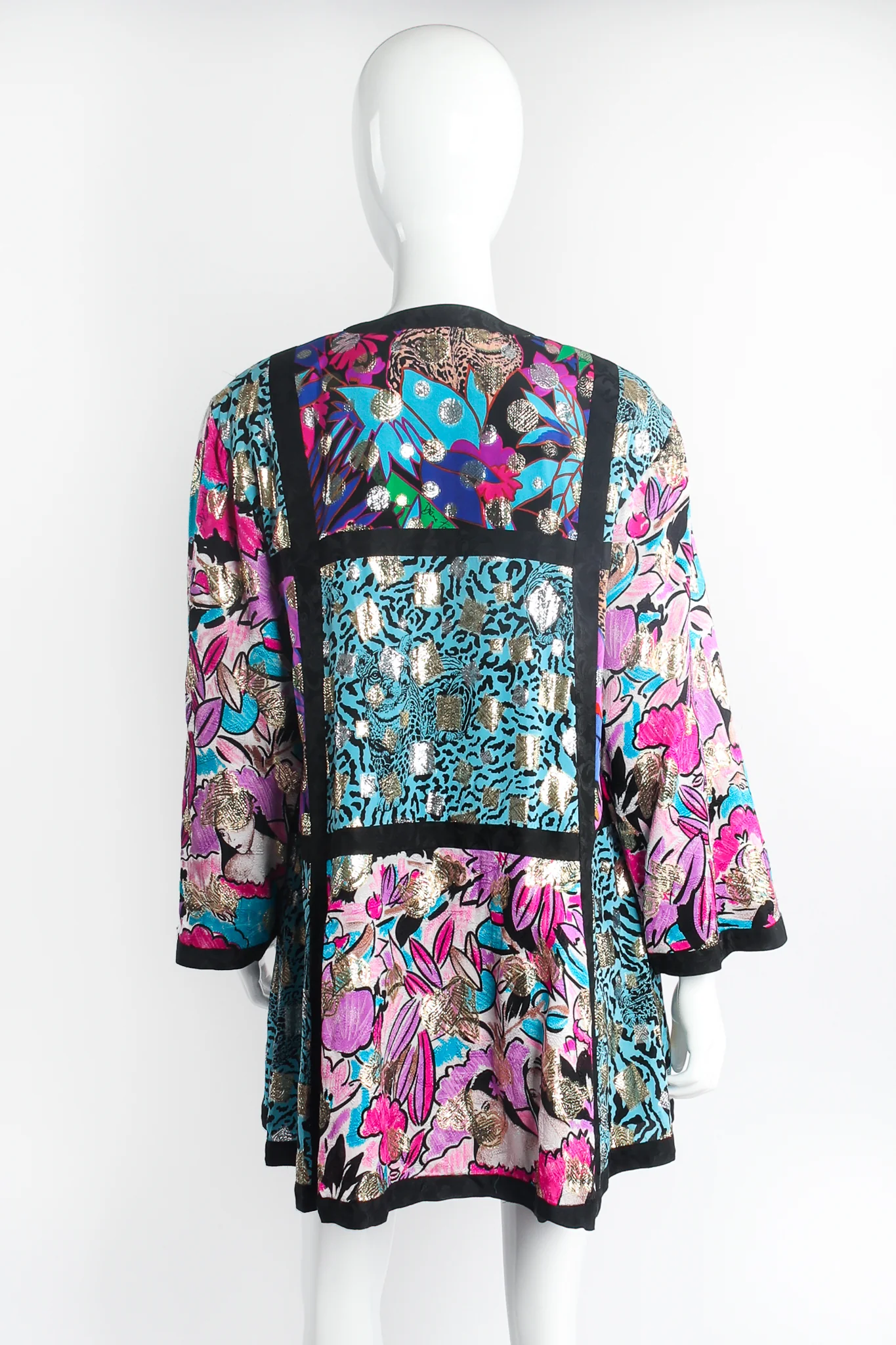 Patchwork Collage Swing Jacket - Image 4