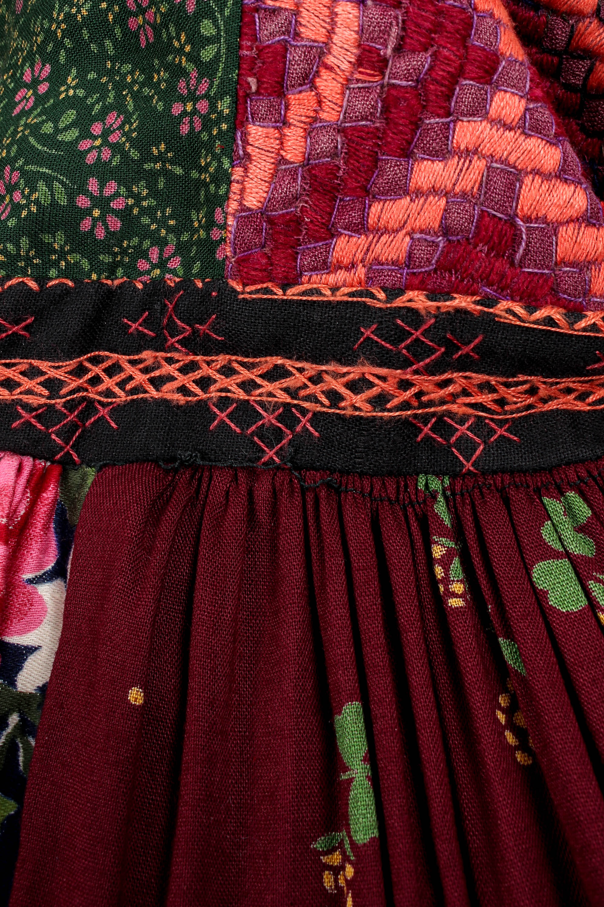 Patchwork Peasant Dress - Image 10