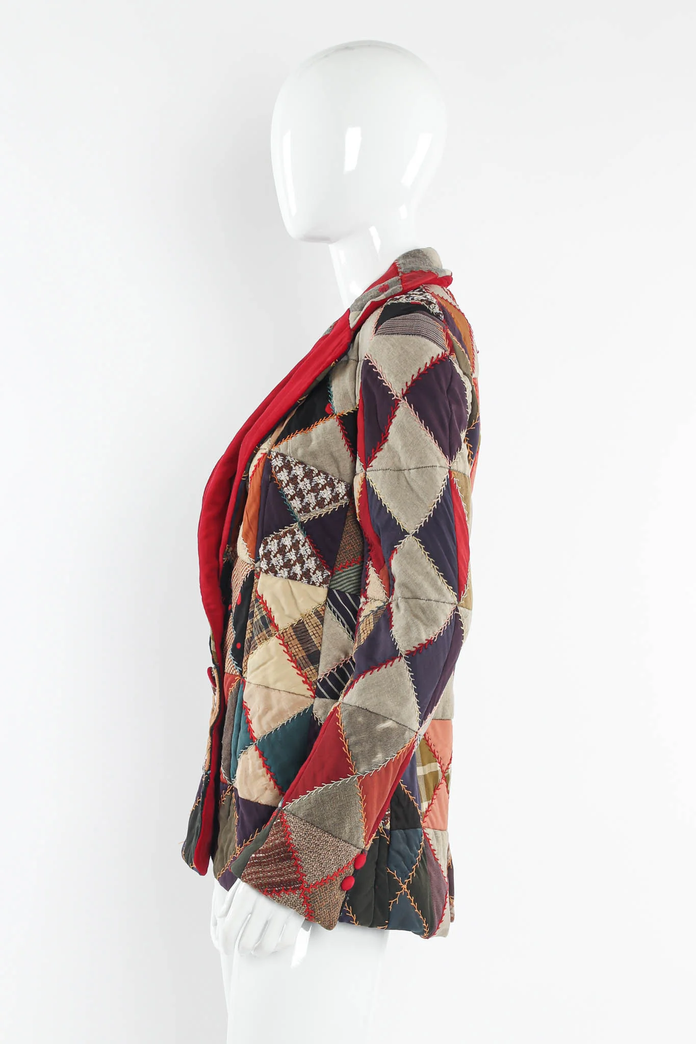 Patchwork Print Blazer - Image 4
