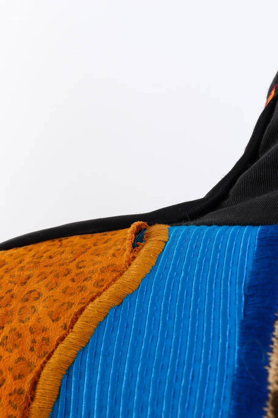 Patchwork Rope Tassel Coat - Image 8