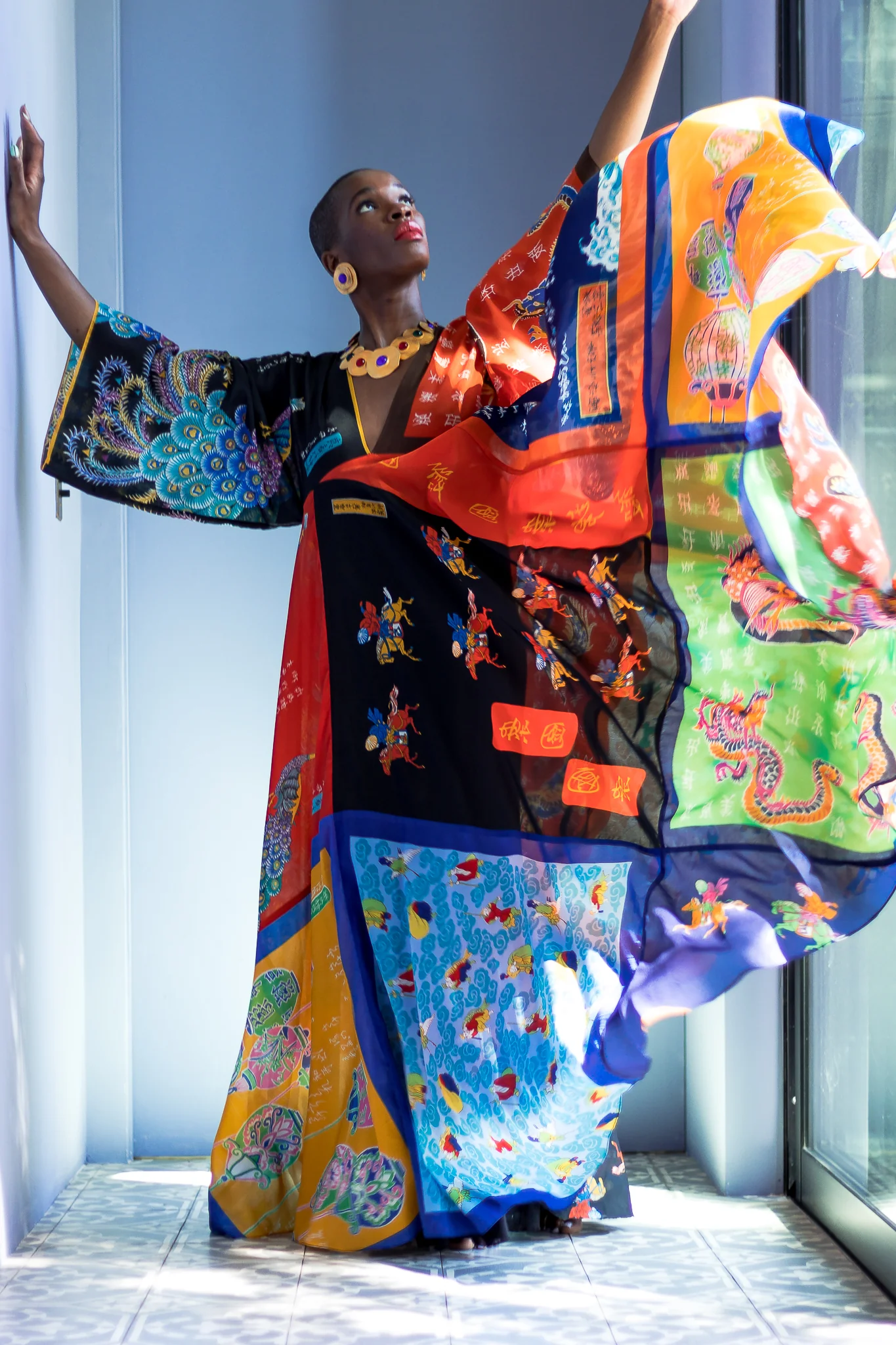 Patchwork Scarf Dress II - Image 4