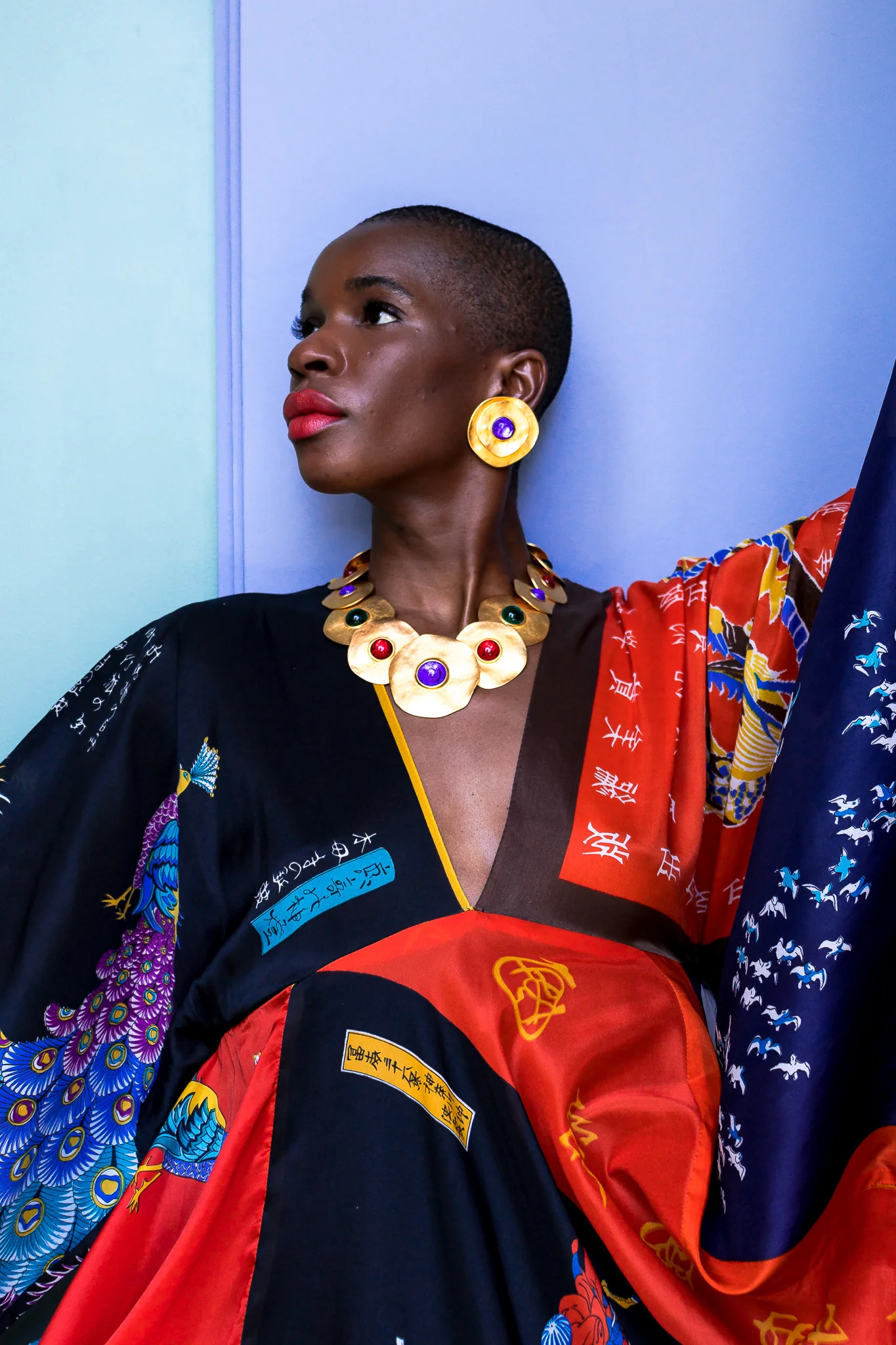 Patchwork Scarf Dress II - Image 5