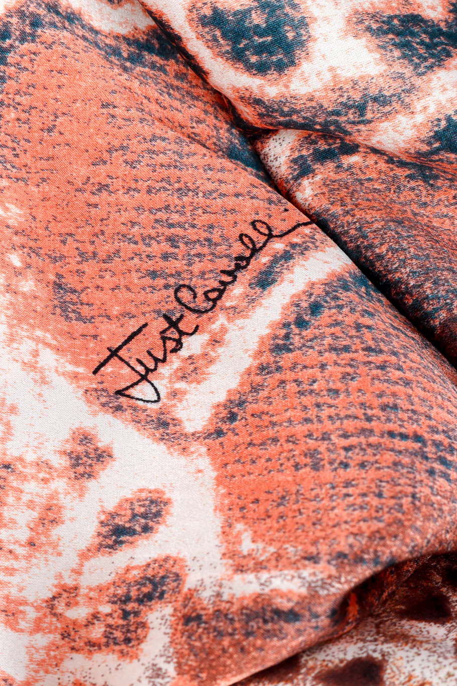 Patchwork Snake Print Silk Dress - Image 10