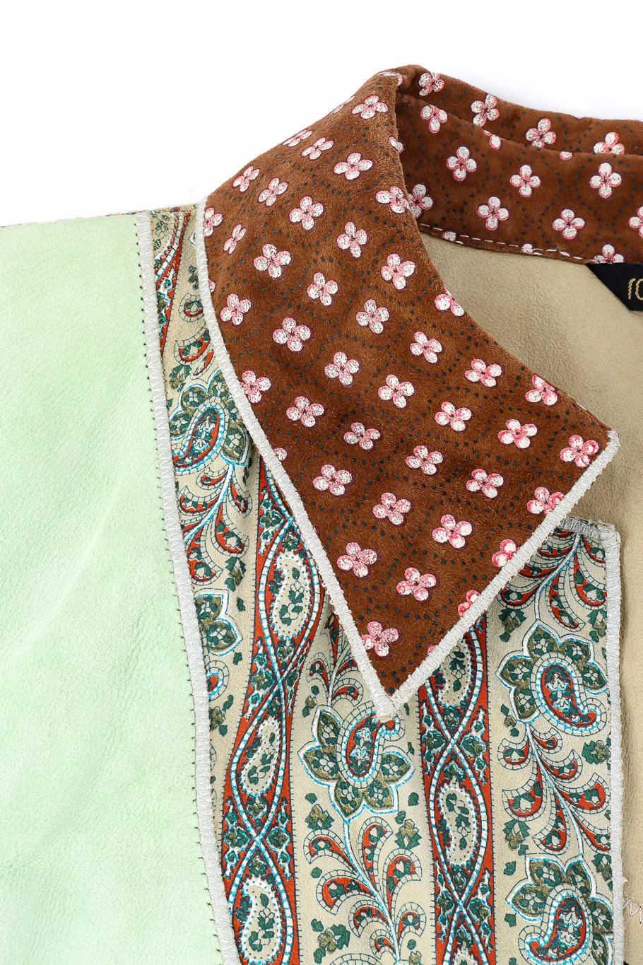 Patchwork Suede Ties Jacket - Image 7