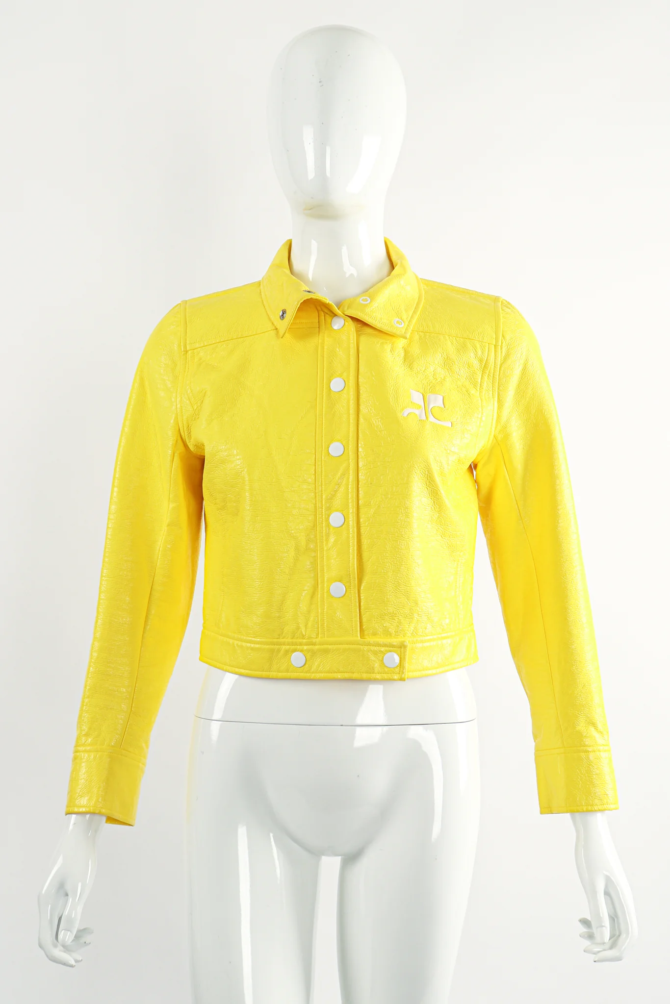 Lemon Patent Jacket - Image 3