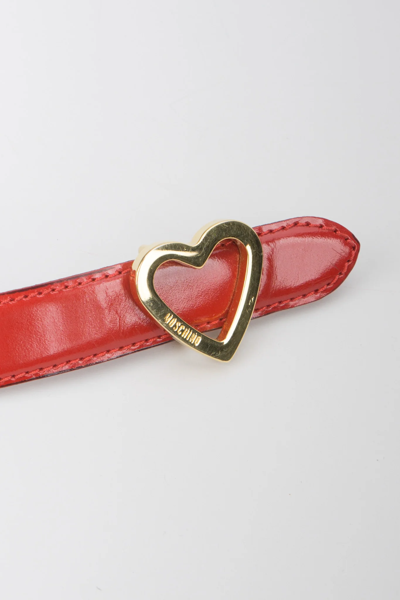 Patent Leather Heart Belt - Image 4