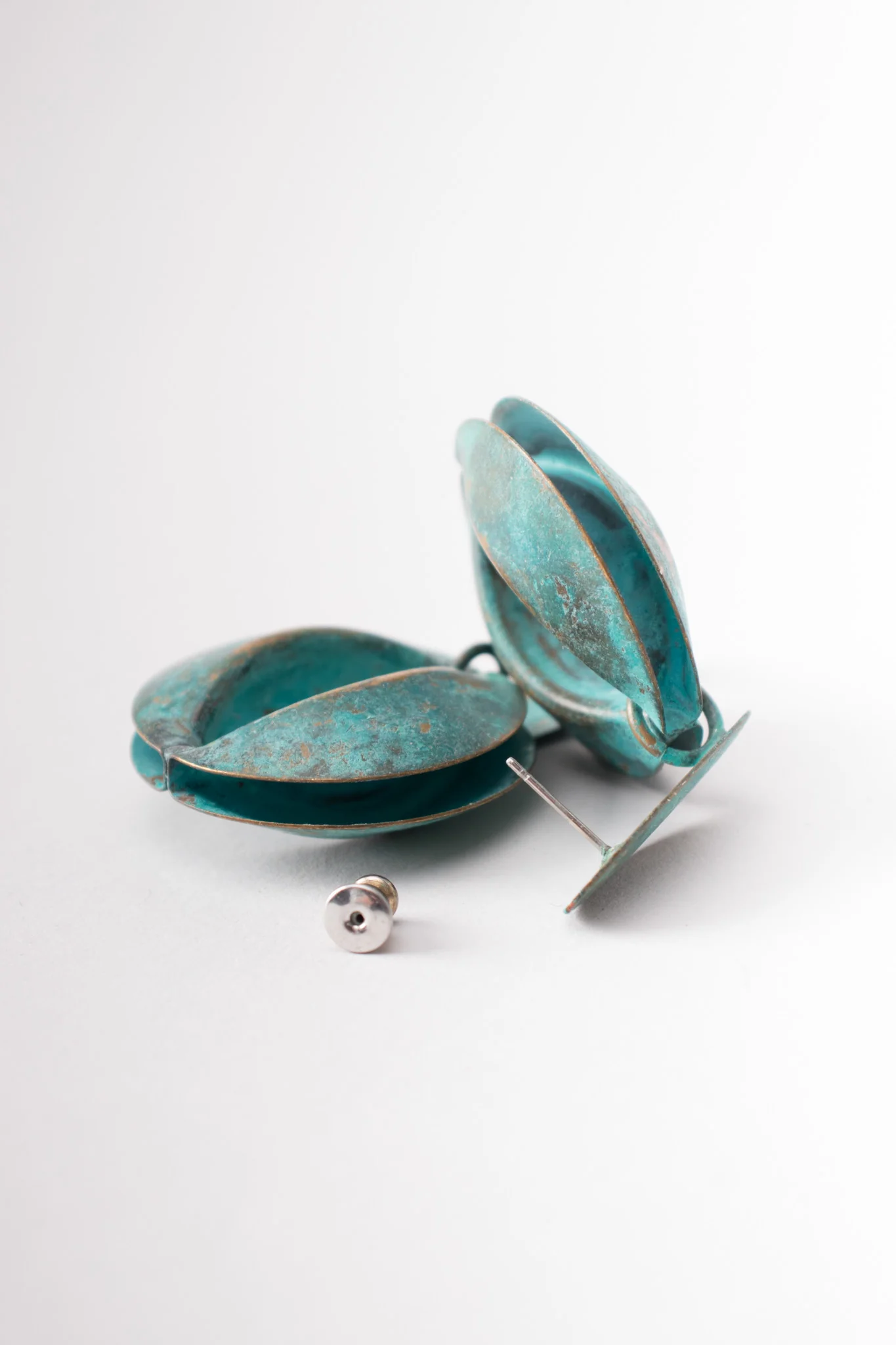 Patina Oval Link Necklace & Earring Set - Image 19