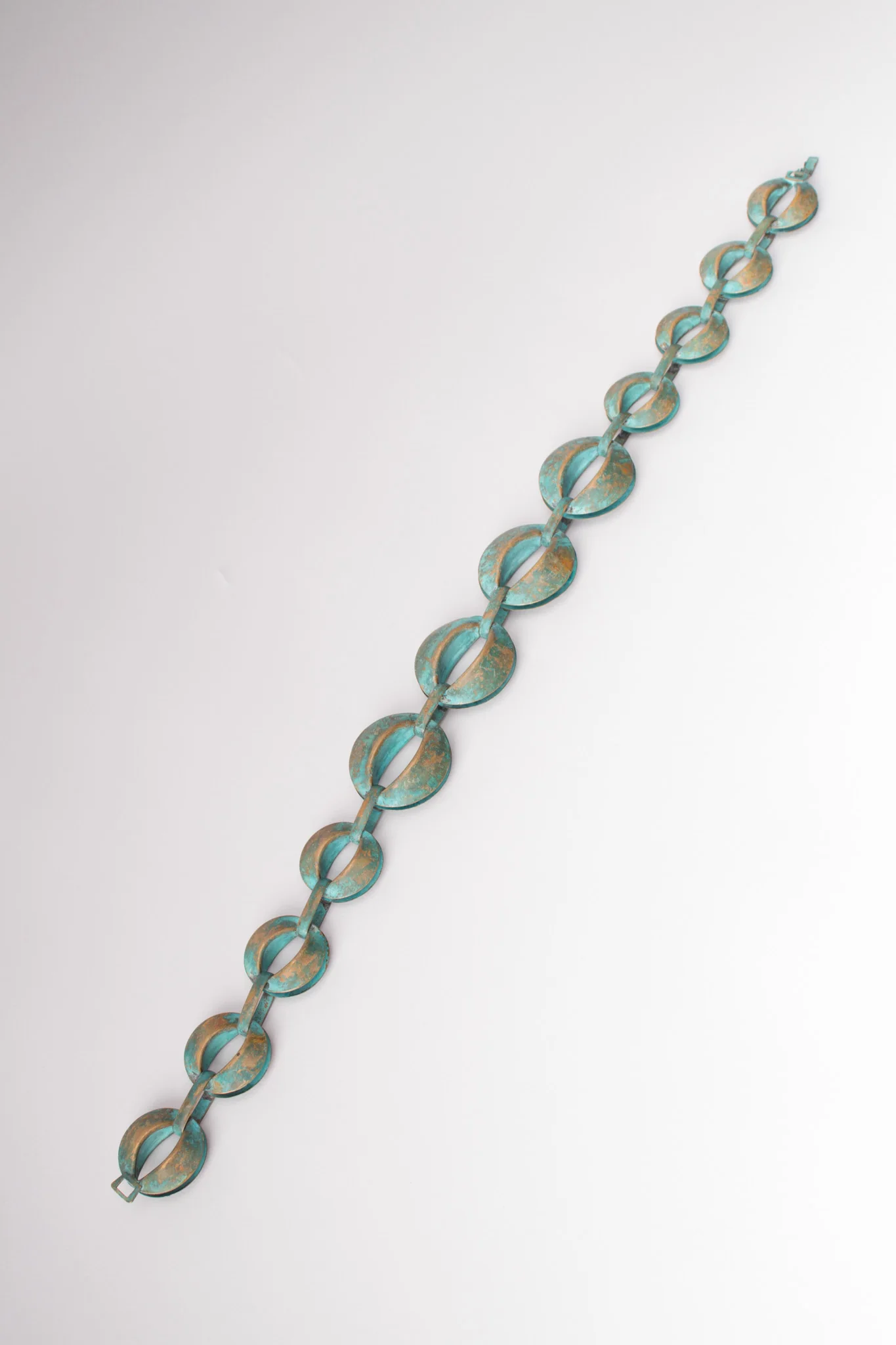 Patina Oval Link Necklace & Earring Set - Image 7