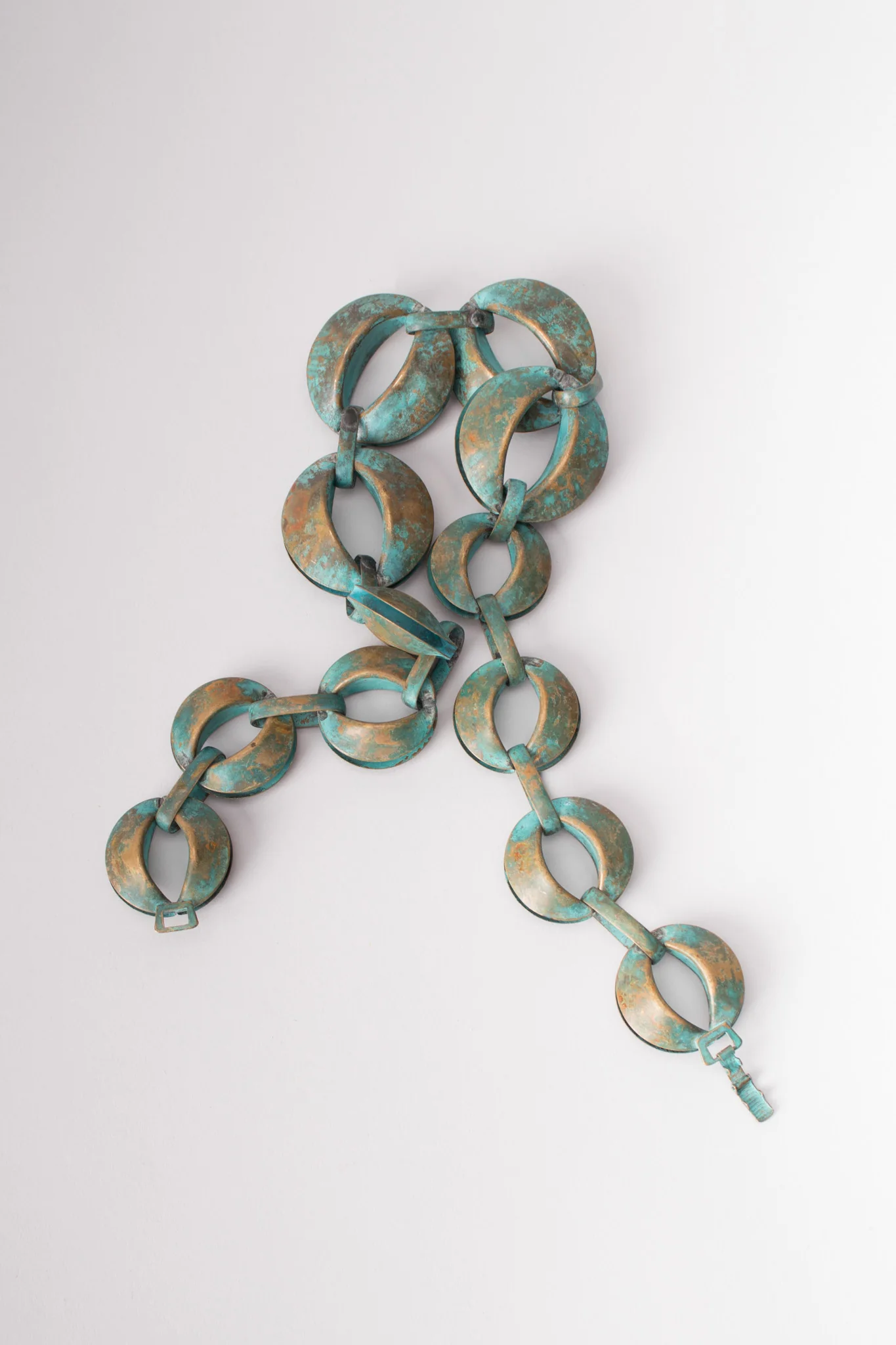 Patina Oval Link Necklace & Earring Set - Image 8