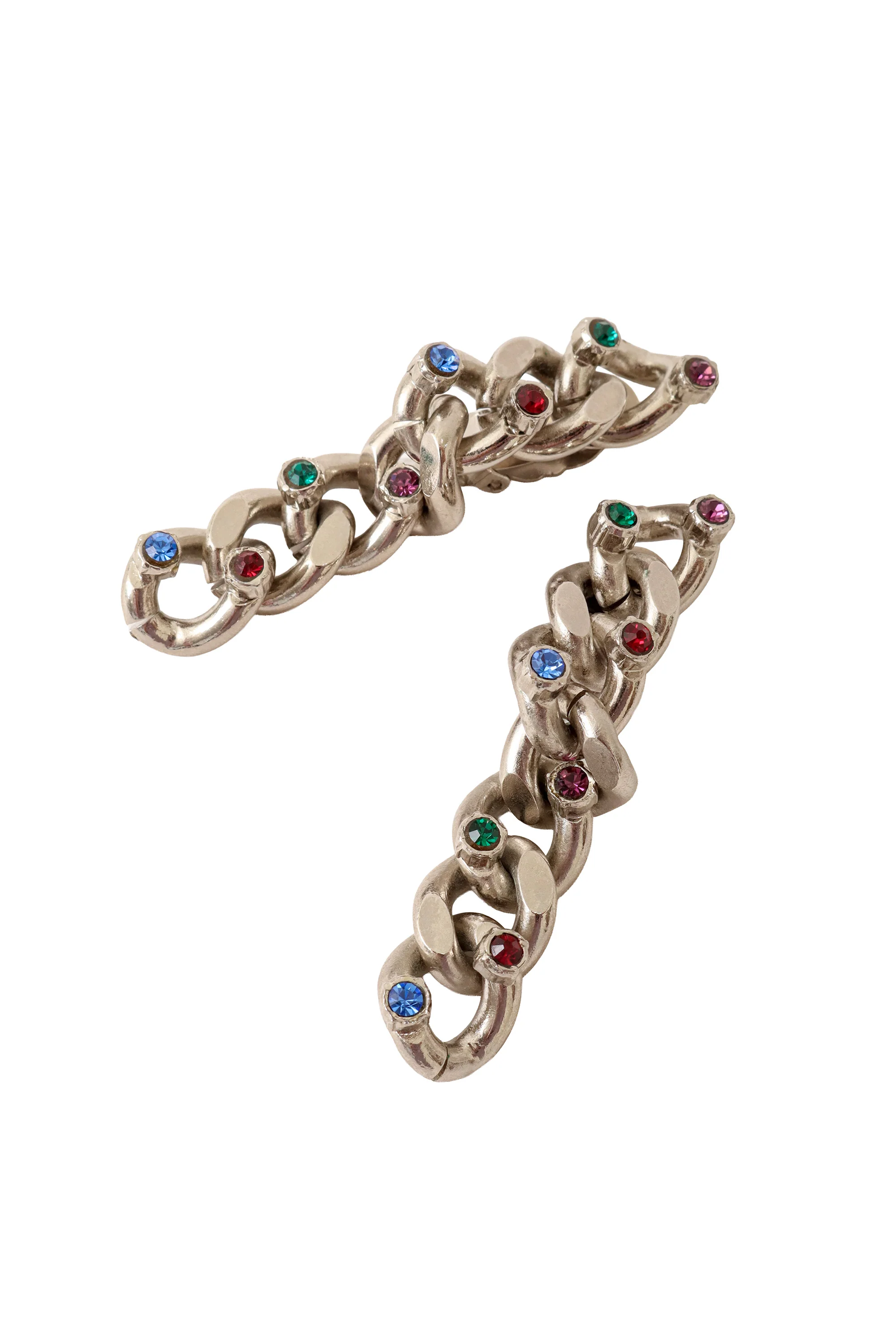 Pavé Chain Link Earrings - Image 3