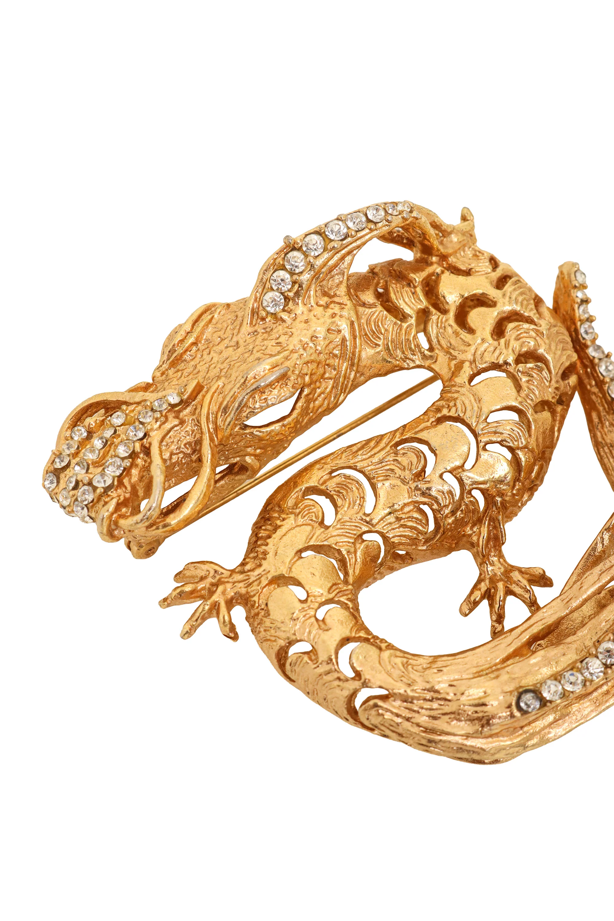 Pavé Dragon Brooch - Image 2