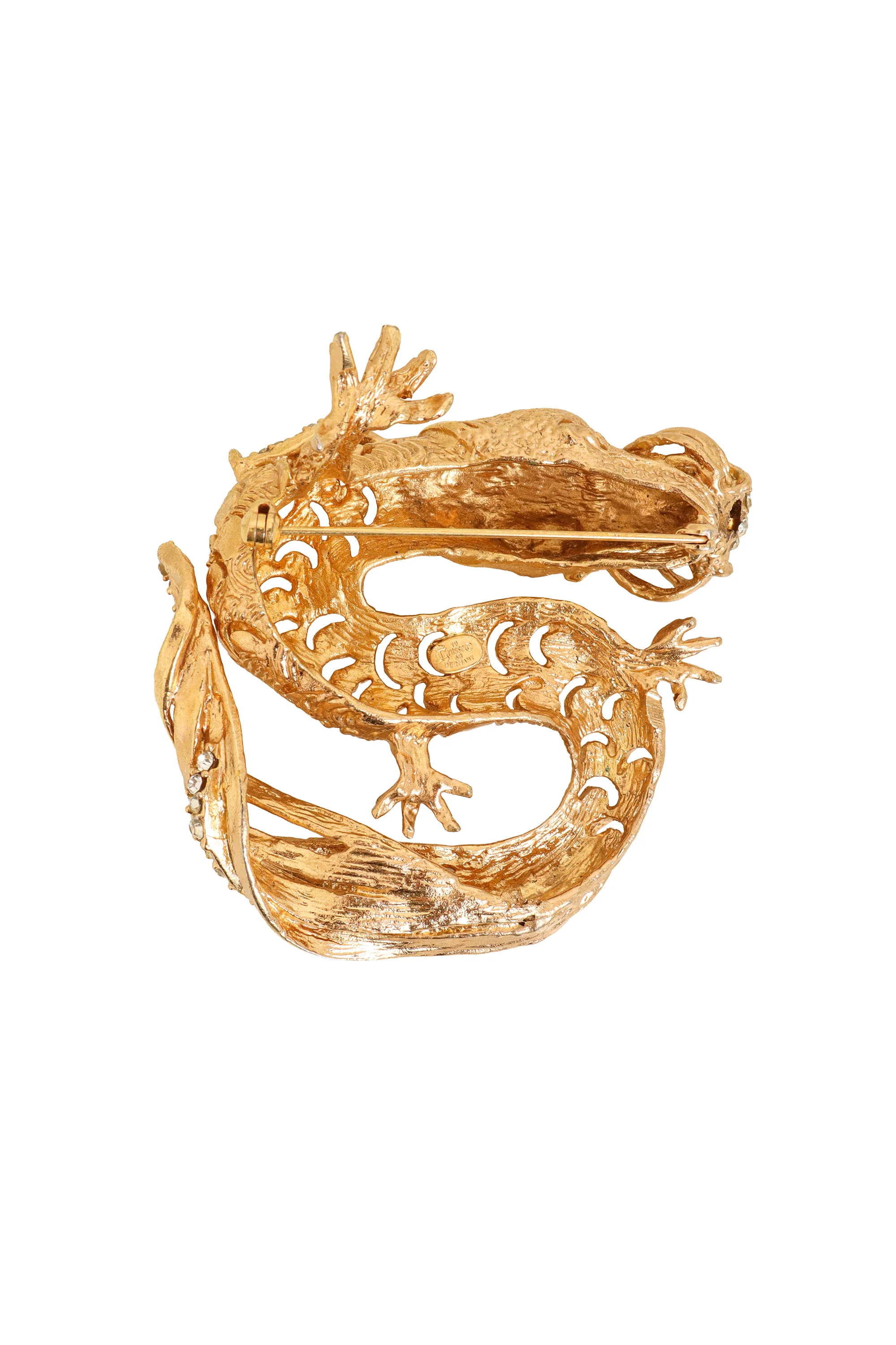 Pavé Dragon Brooch - Image 4