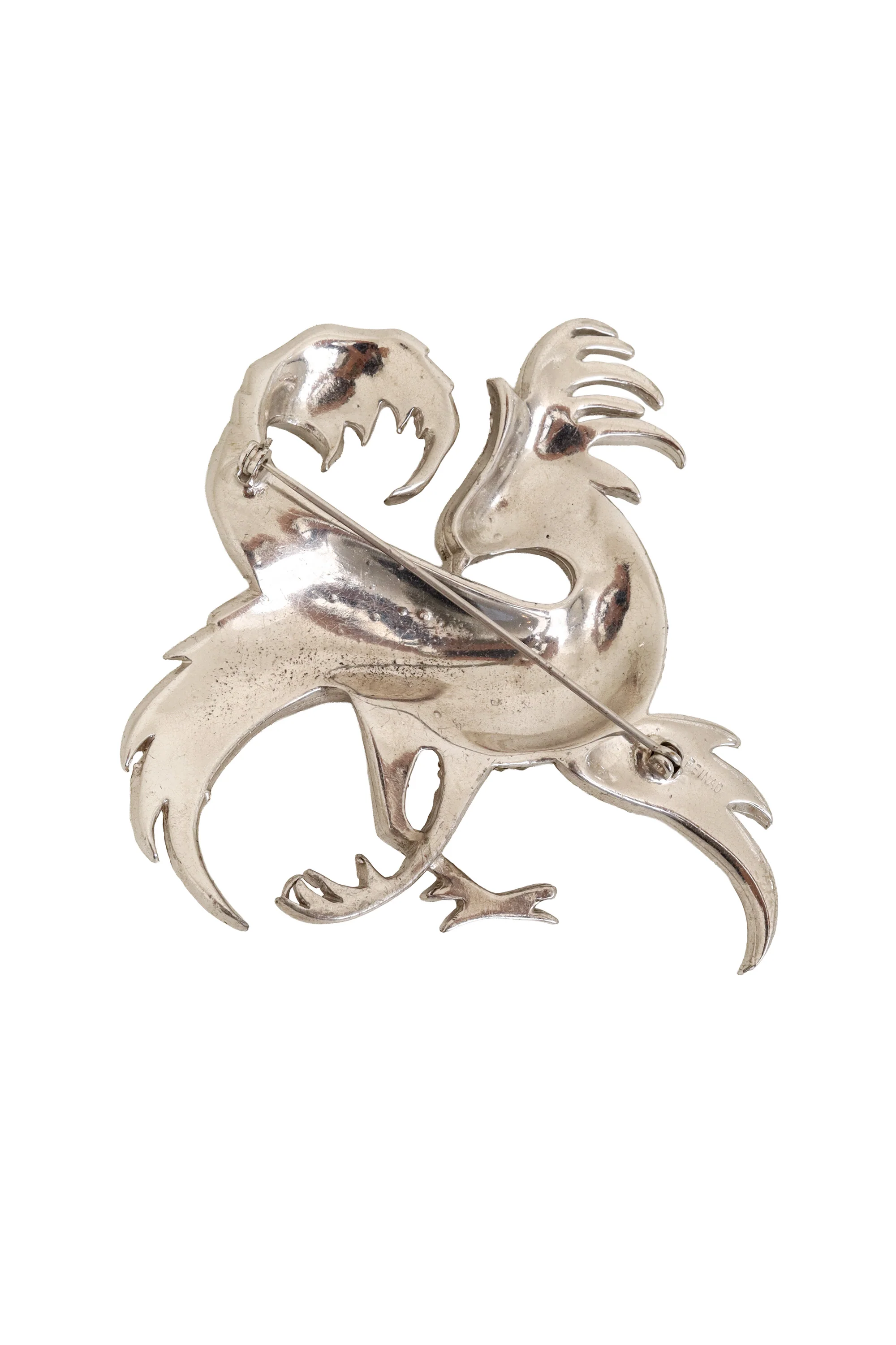 Pavé Griffin Brooch - Image 3