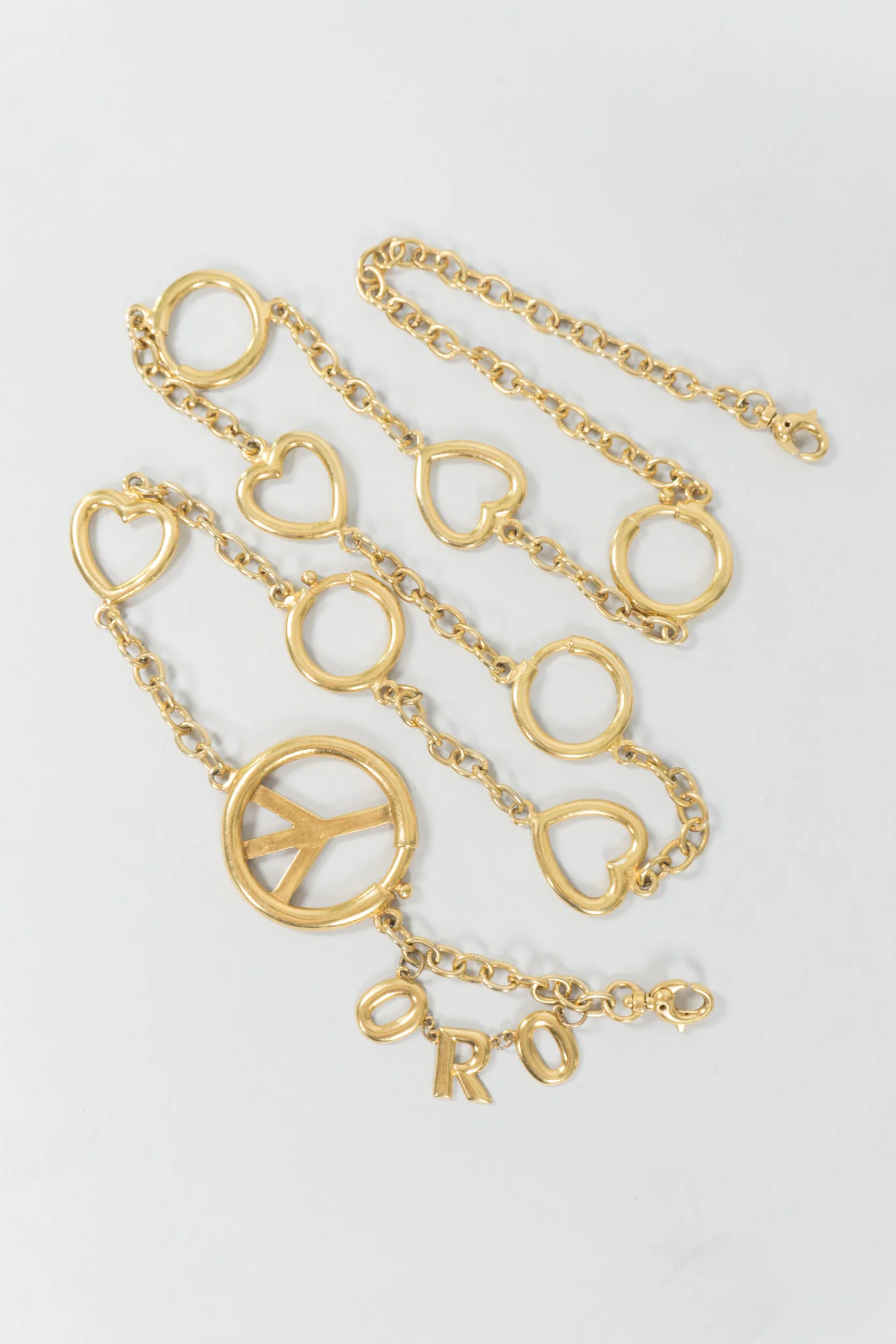 Peace, Love, & Oro Belt / Accessory Chain