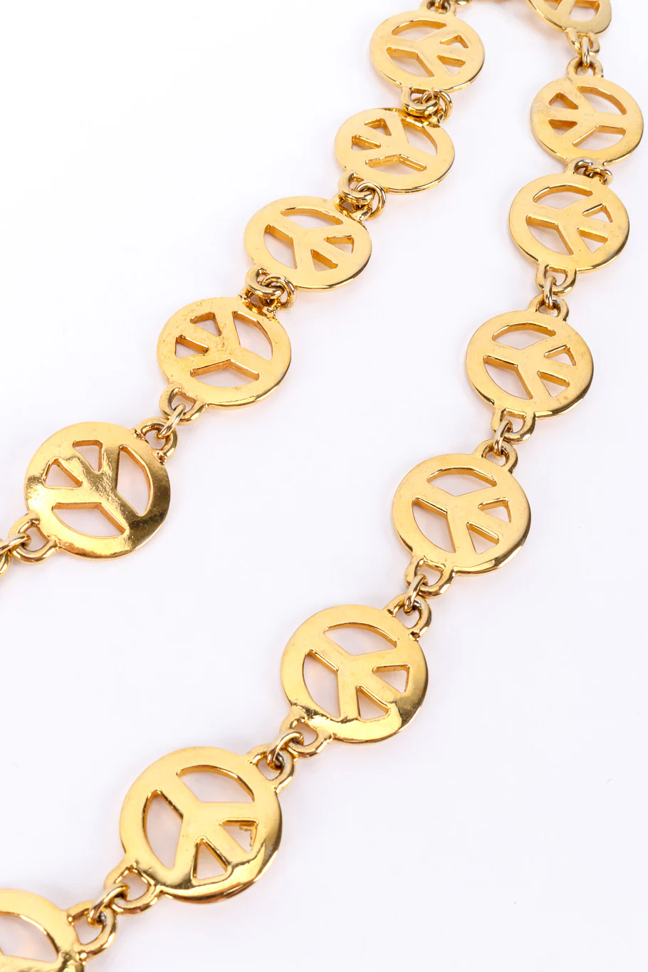 Peace Sign Draped Chain Belt - Image 2