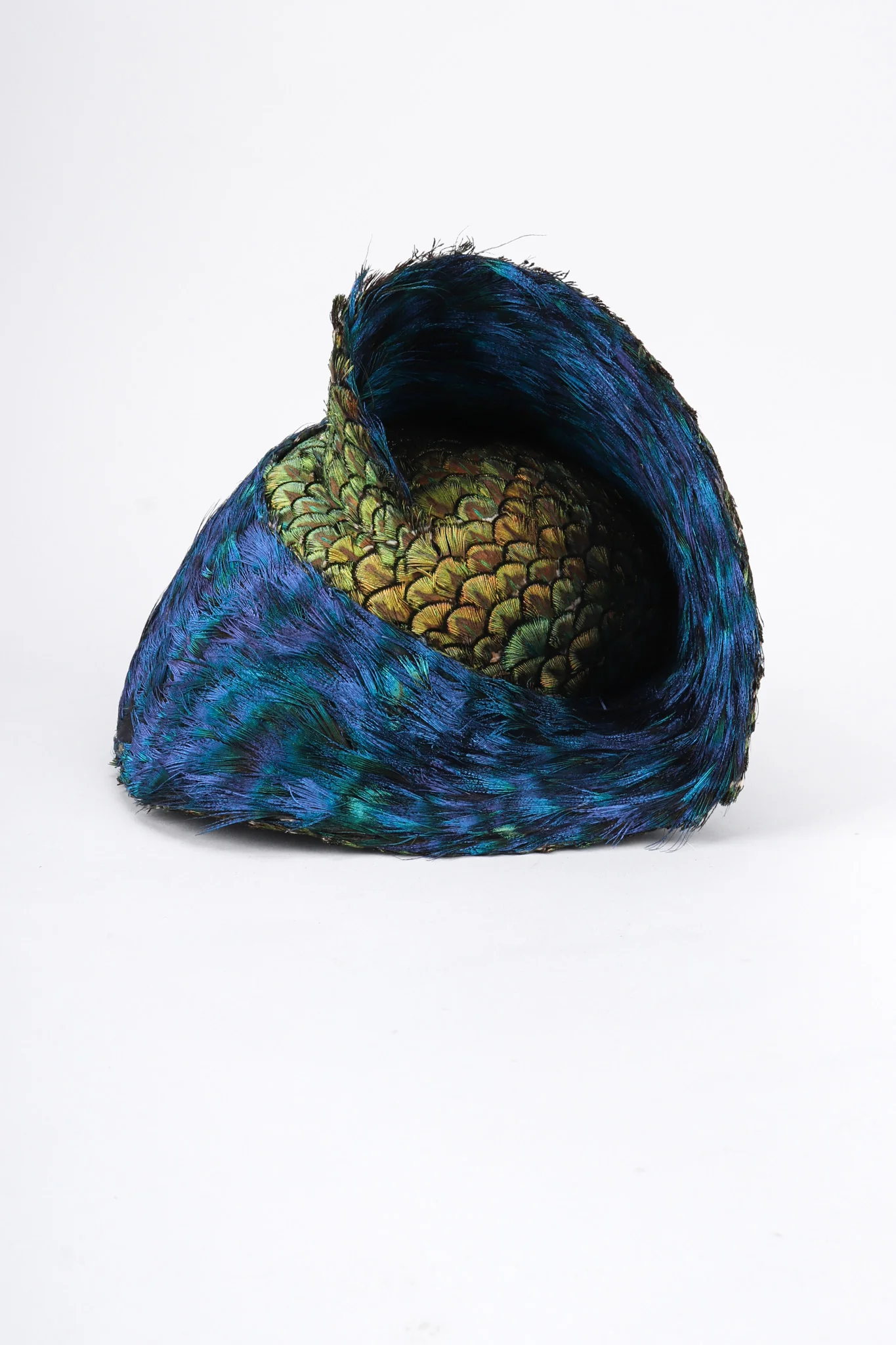 Peacock Swirl Capulet Hat - Image 11
