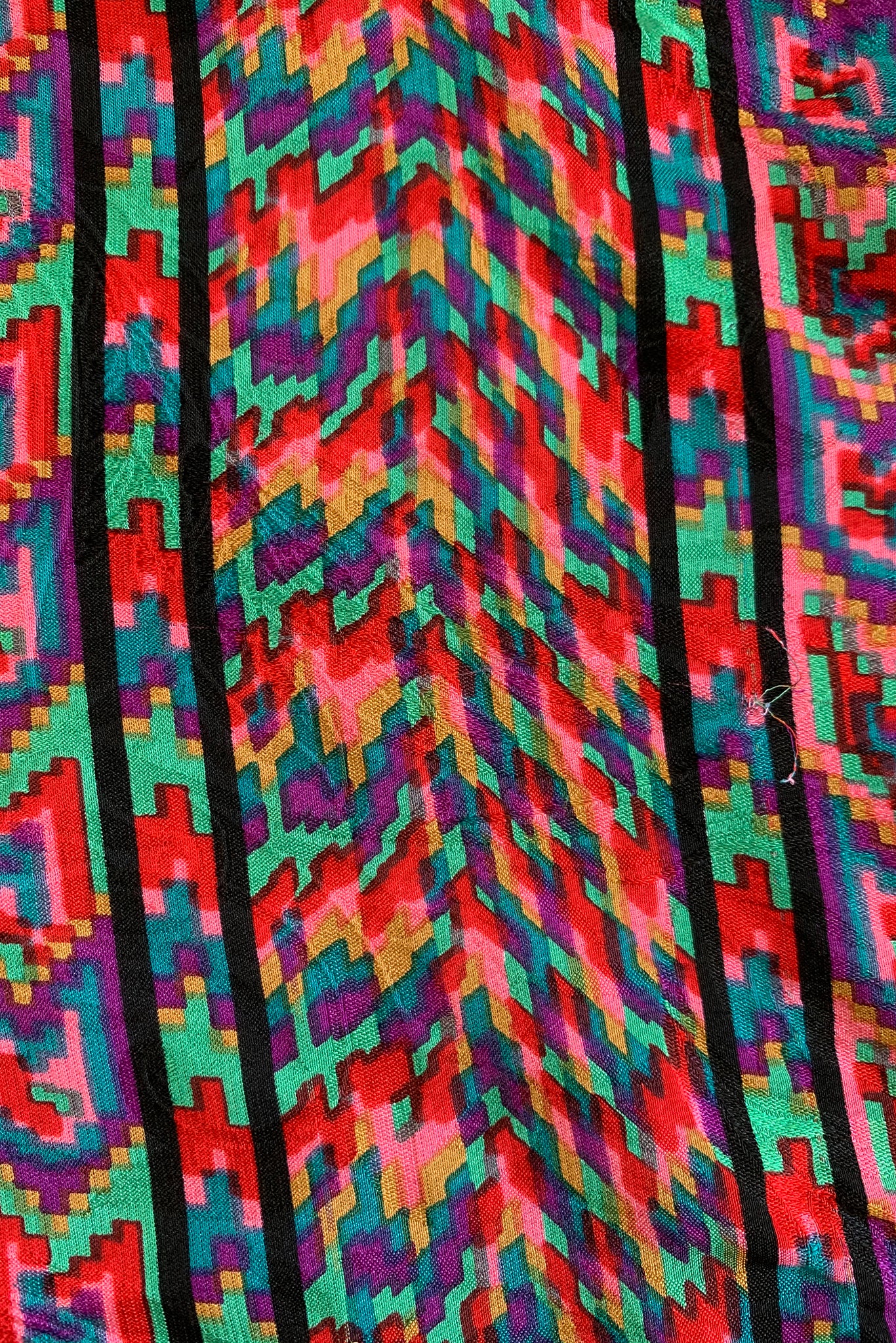Printed Stripe Blouse & Skirt Set - Image 14