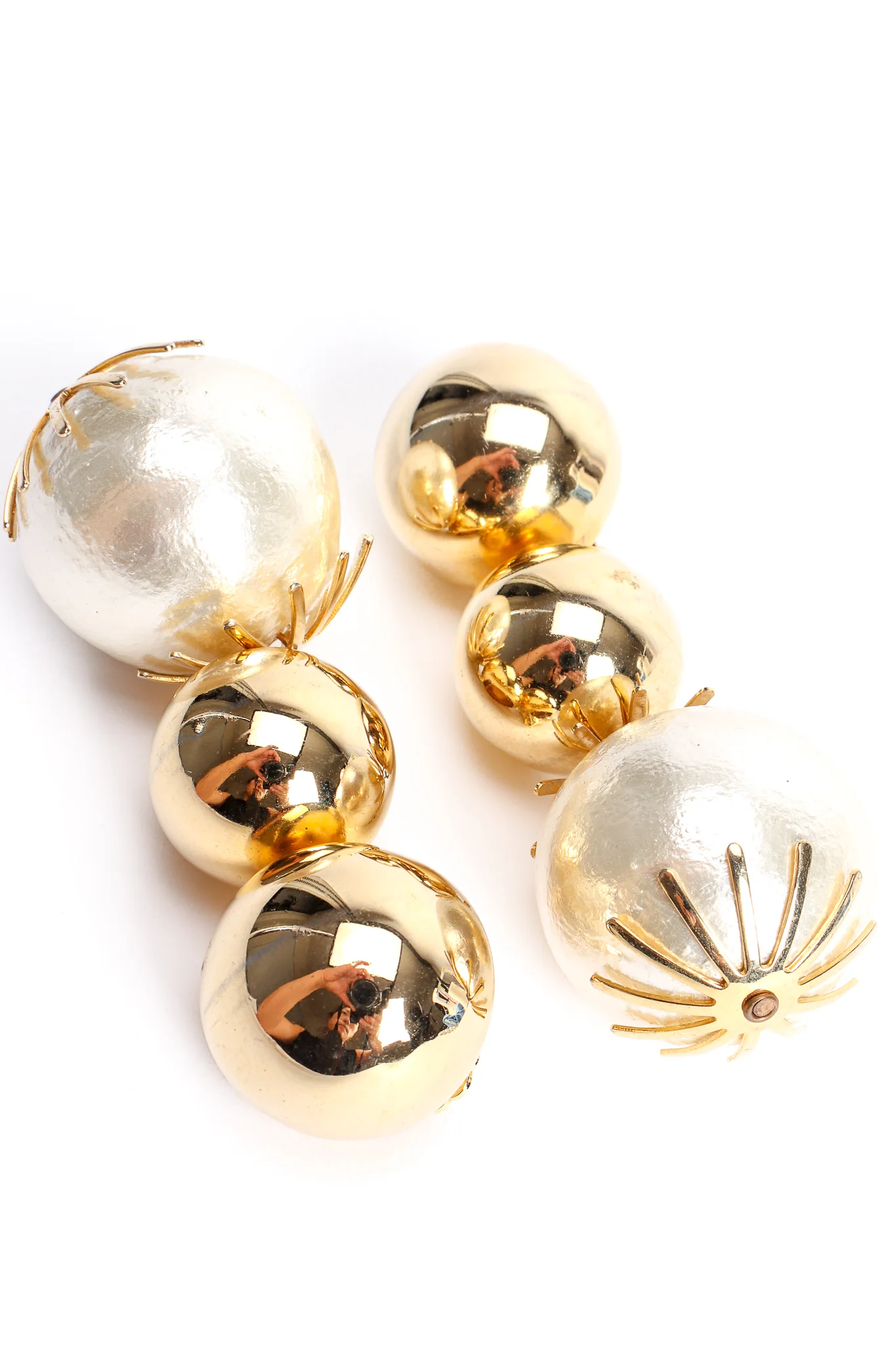 Pearl Bauble Ball Earrings