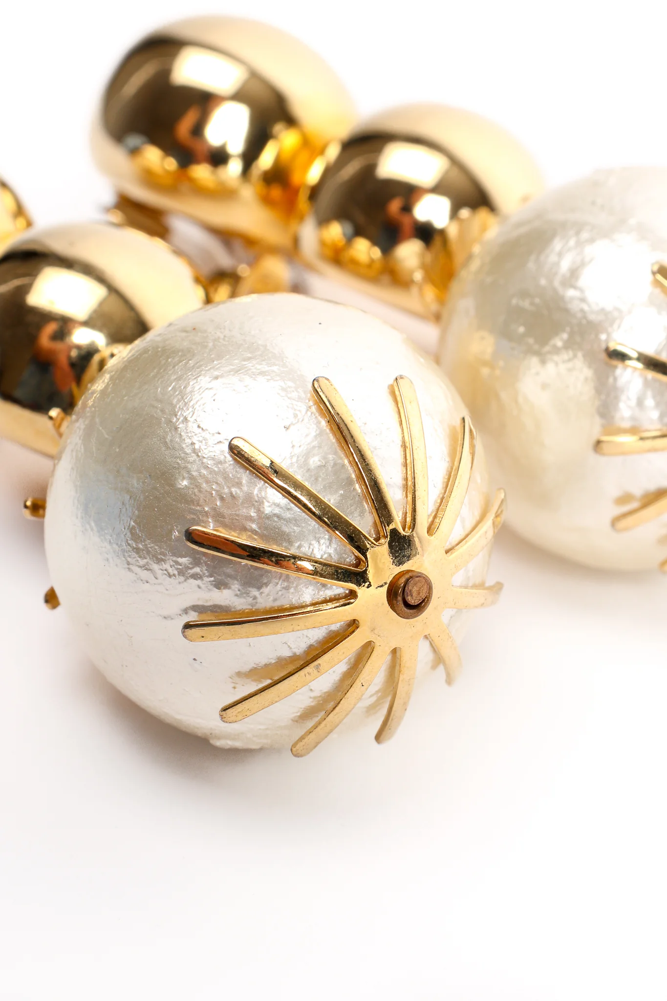 Pearl Bauble Ball Earrings - Image 6