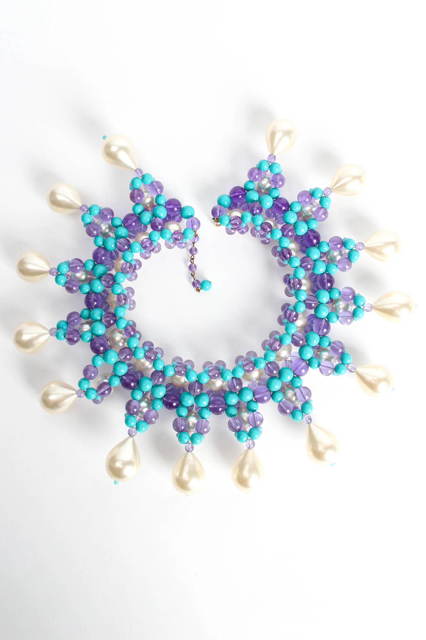 Pearl Bead Bib Necklace - Image 5