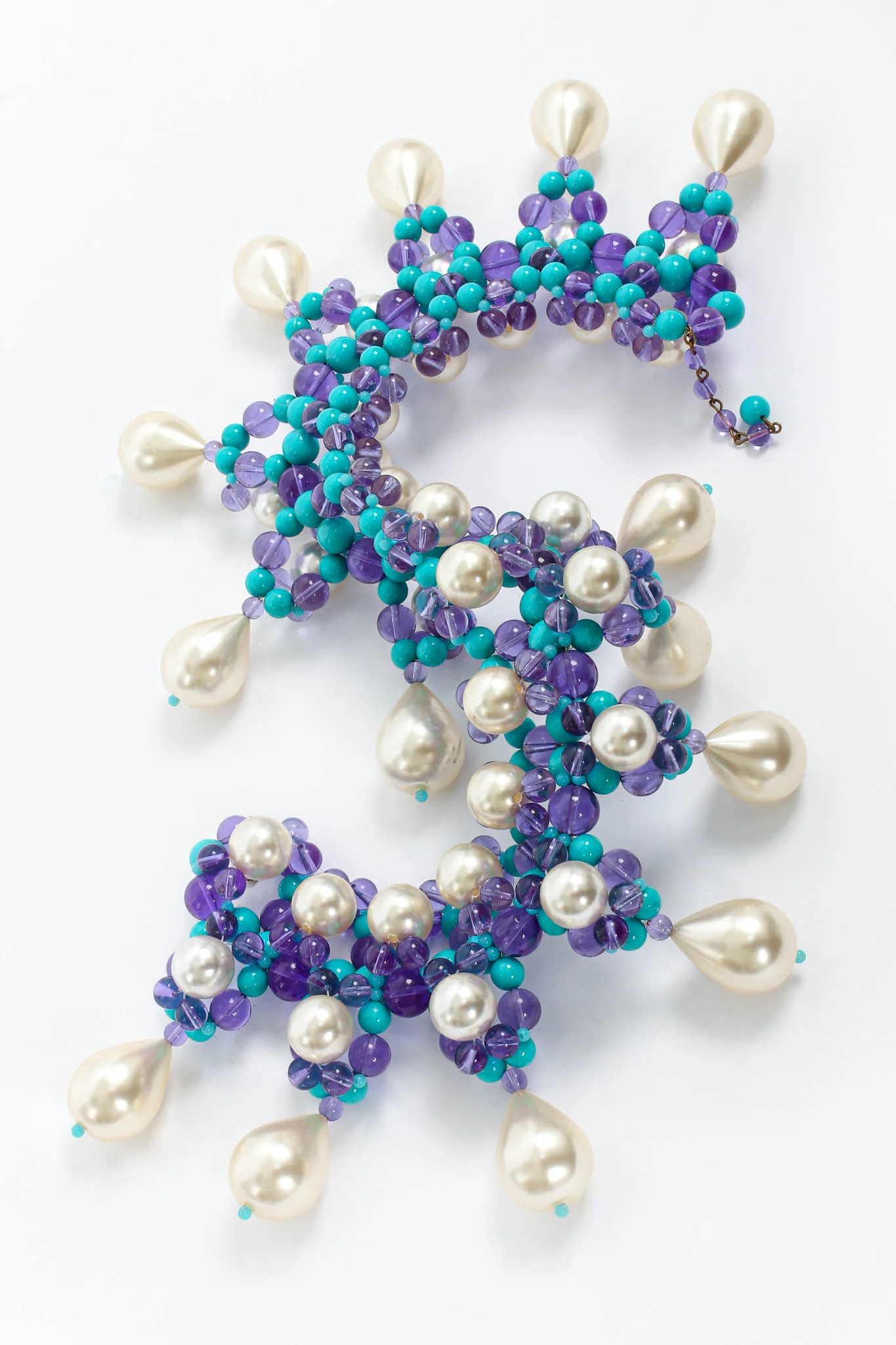 Pearl Bead Bib Necklace - Image 7