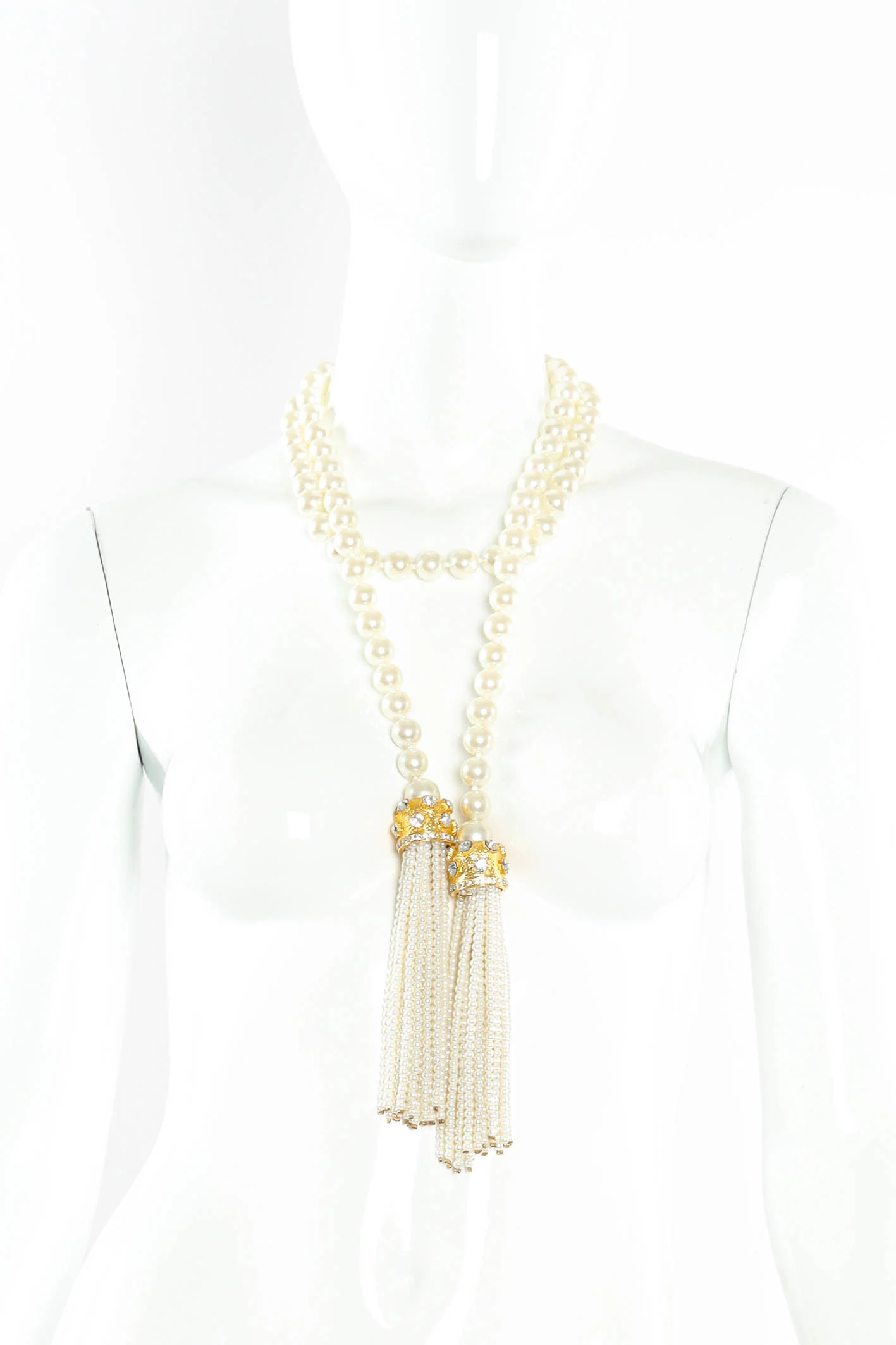 Pearl Tassel Wrap Lariat - Image 2