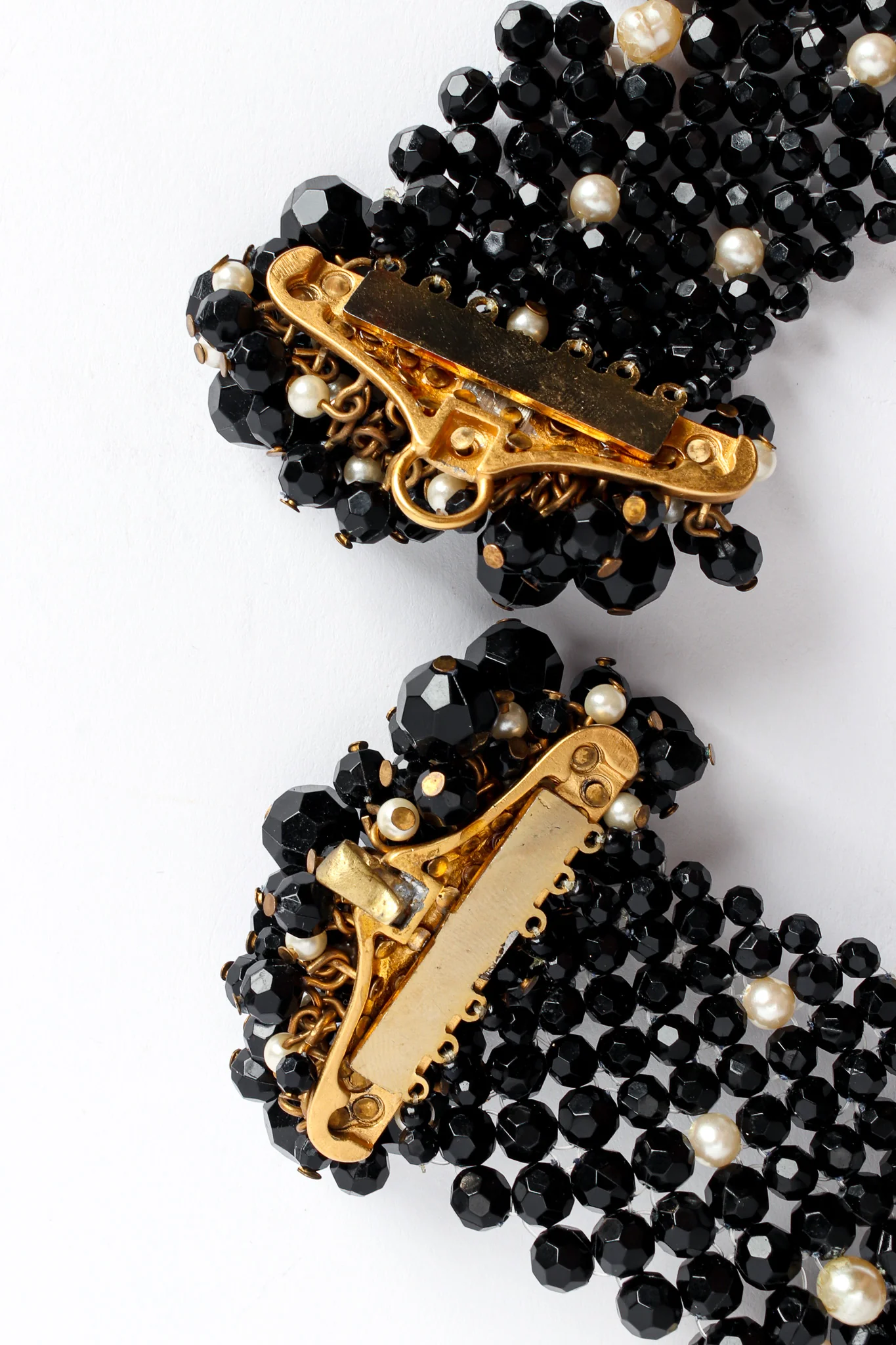Pearl Beaded Teardrop Bib Necklace - Image 7