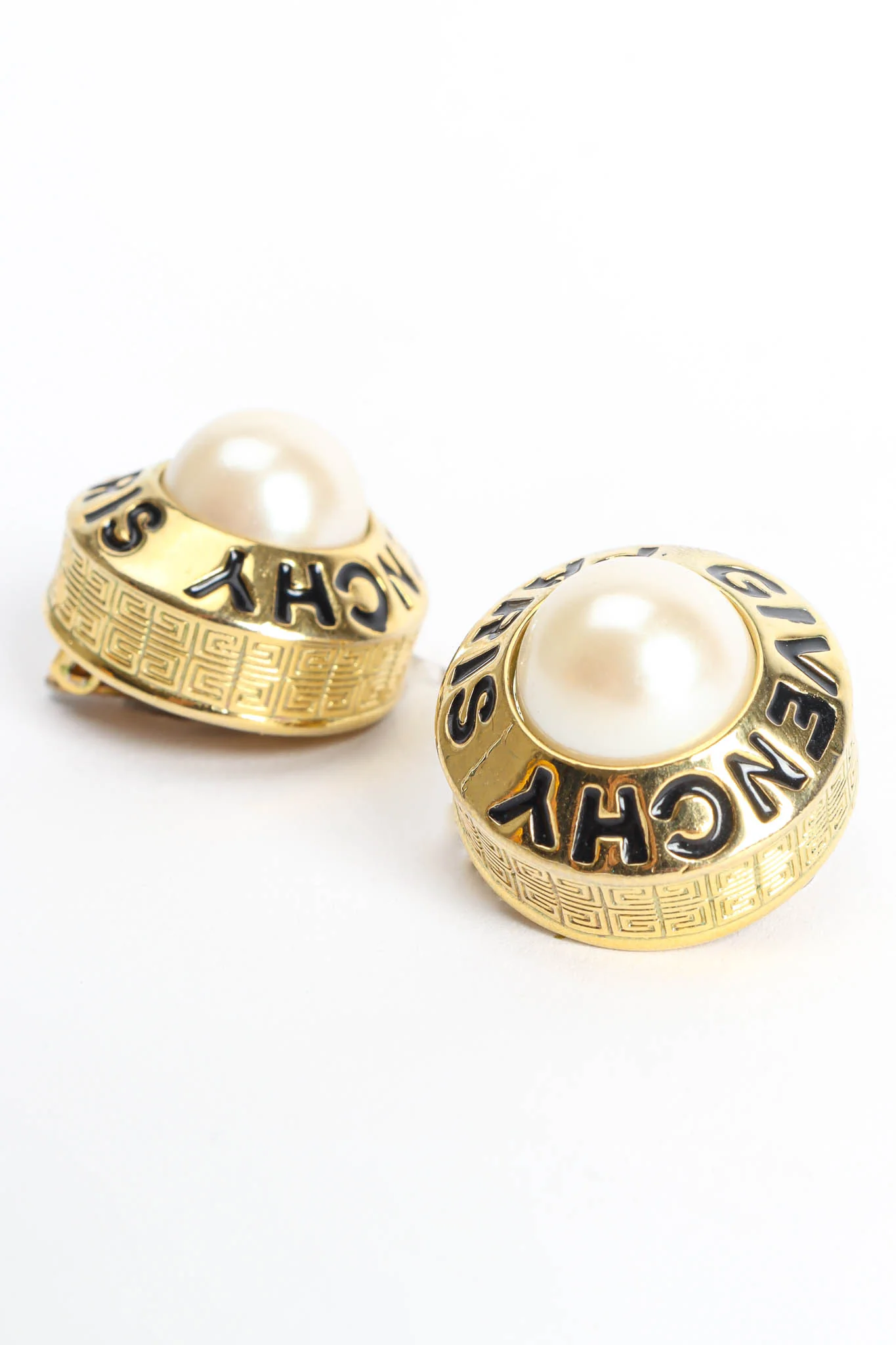 Pearl Button Earrings - Image 4