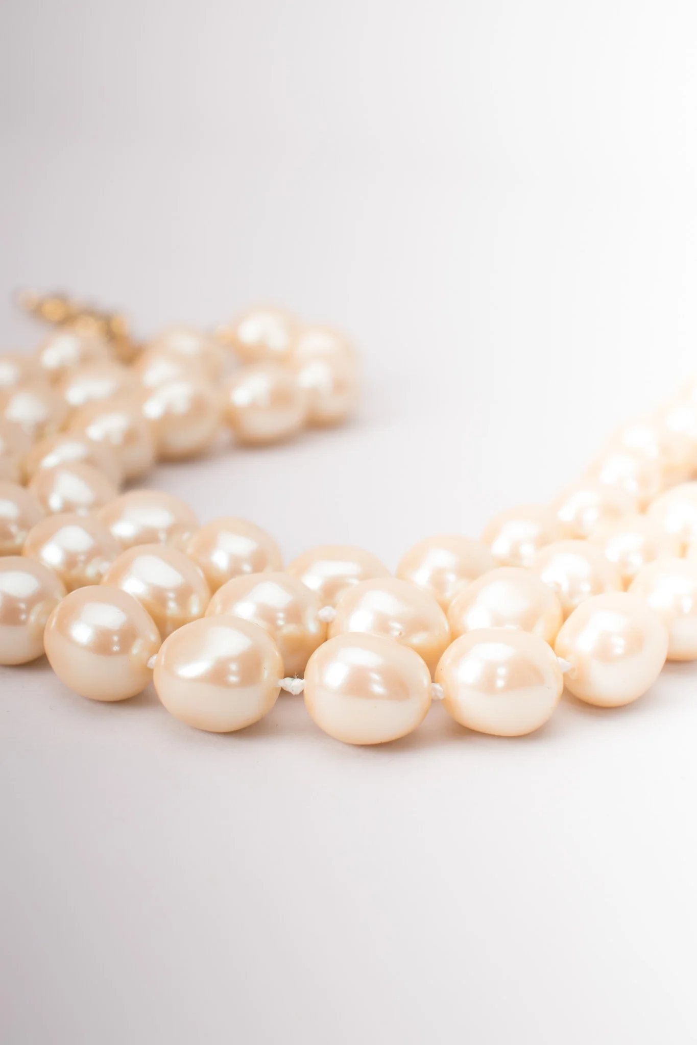 Triple Strand Pearl Choker - Image 2