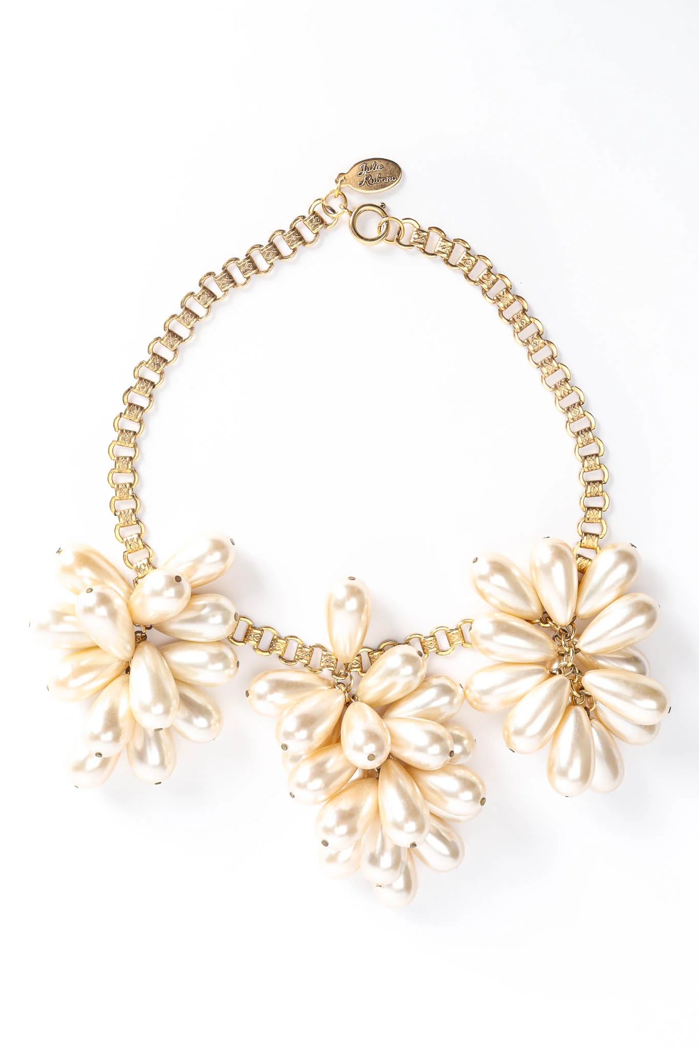 Pearl Cluster Choker Necklace - Image 3