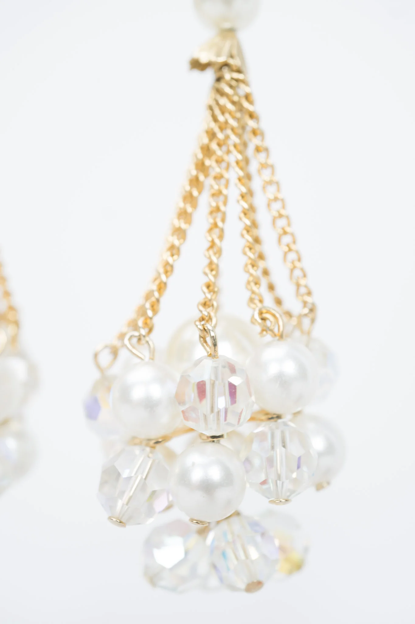Pearl Cluster Drop Earrings - Image 7
