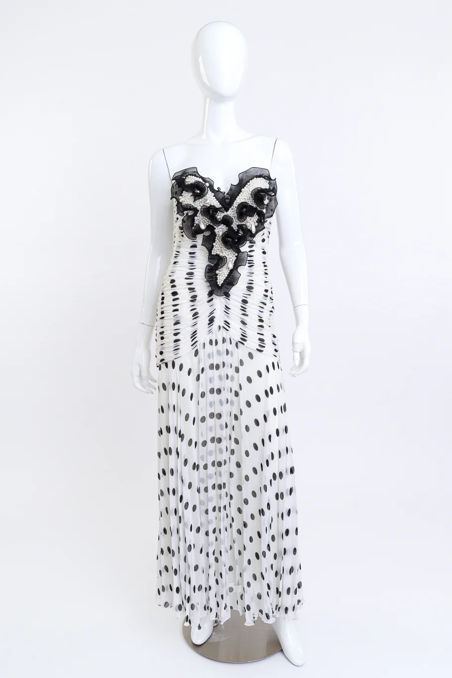 Pearl Cluster Polka Dot Dress