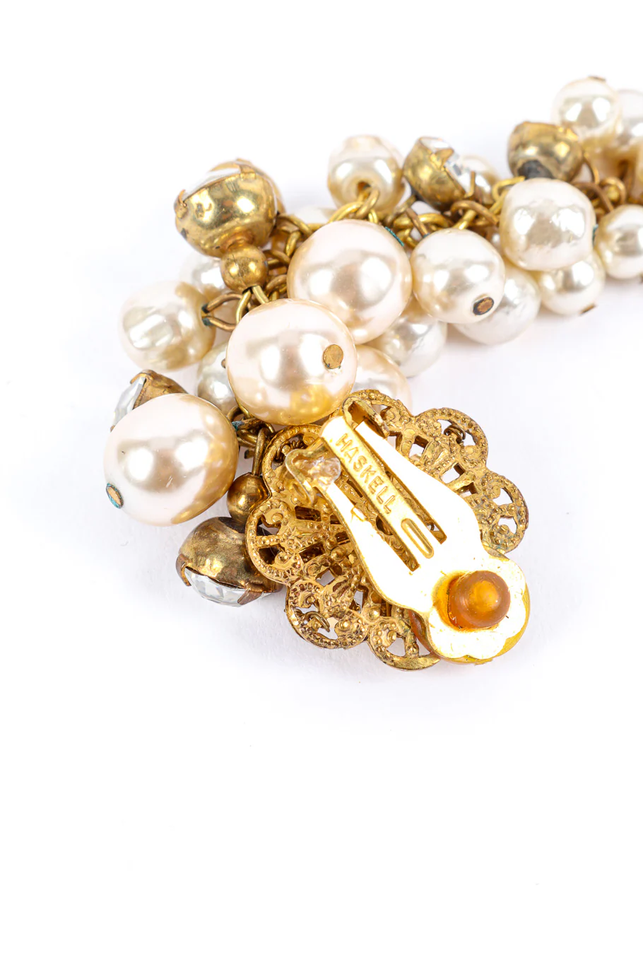 Pearl Cluster Strand Drop Earrings - Image 11
