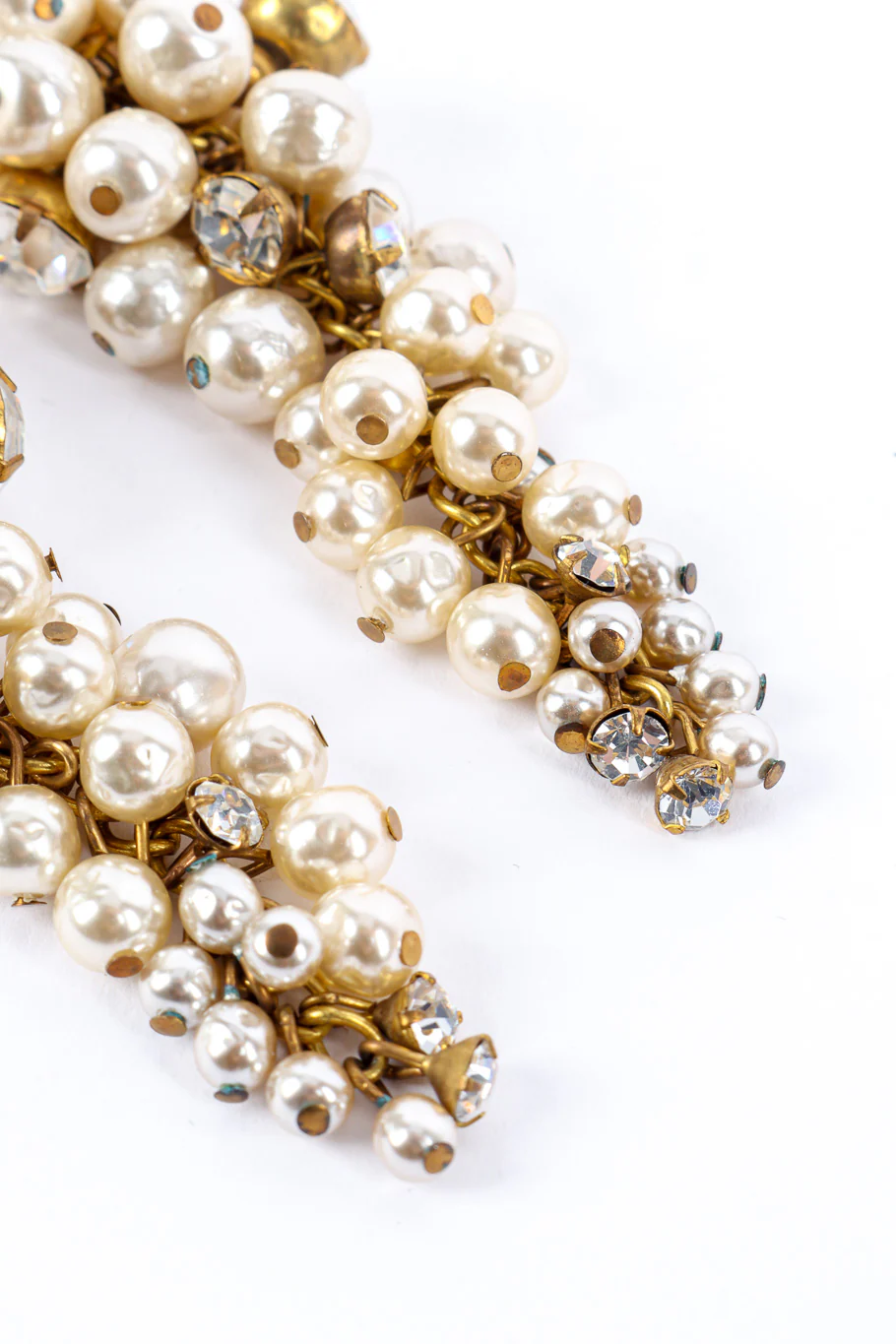 Pearl Cluster Strand Drop Earrings - Image 8
