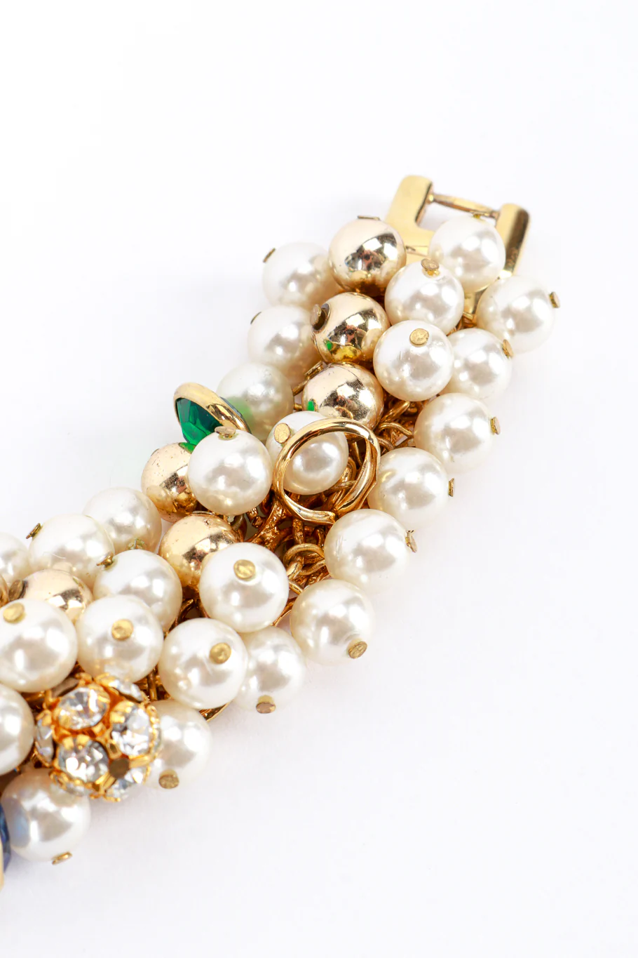 Pearl & Crystal Collar Necklace - Image 10