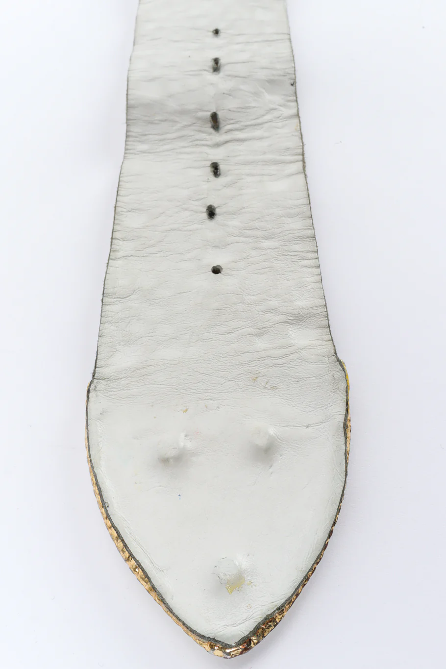 Pearl Crystal Studded Leather Belt - Image 12