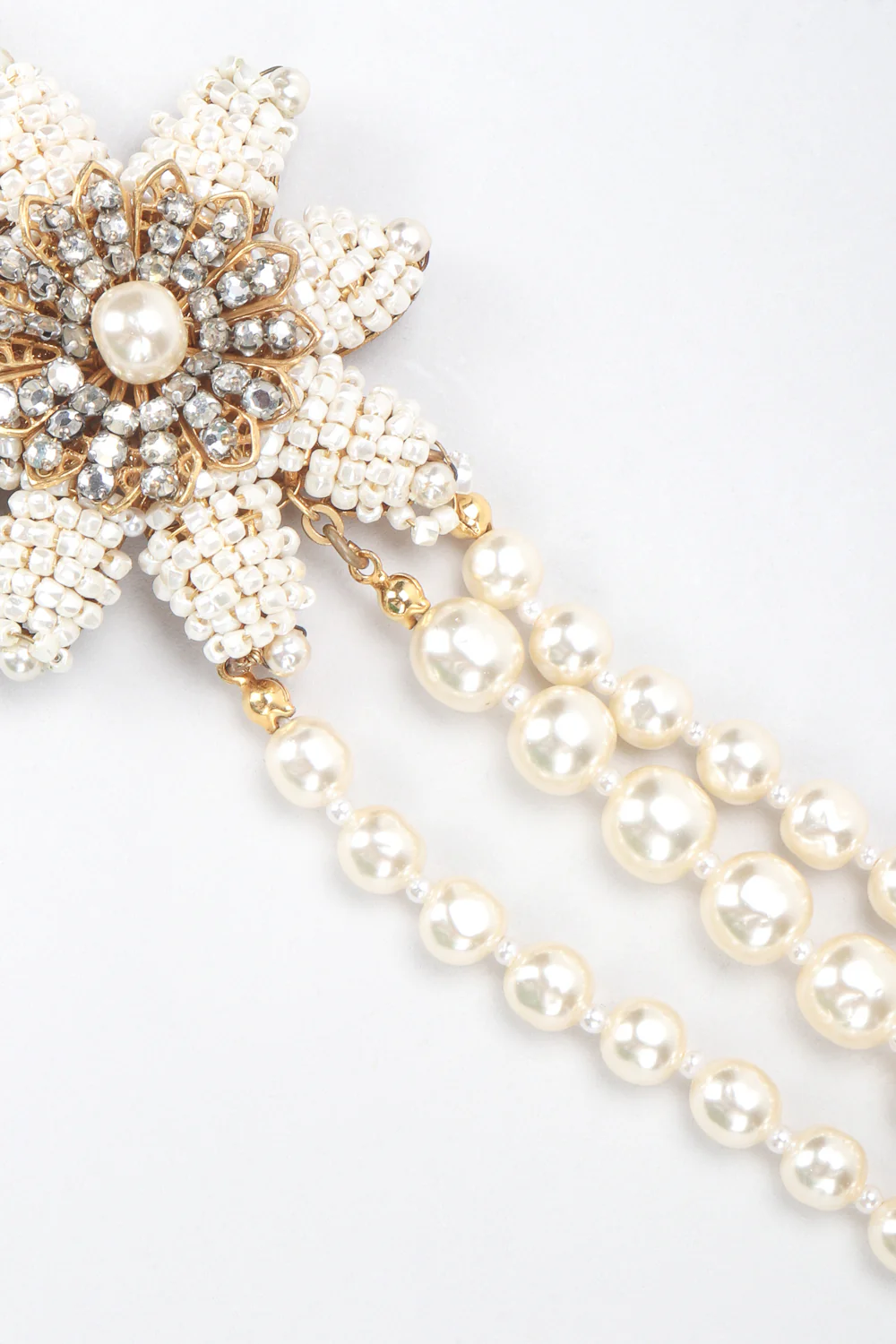 Pearl Flower Choker Necklace - Image 5