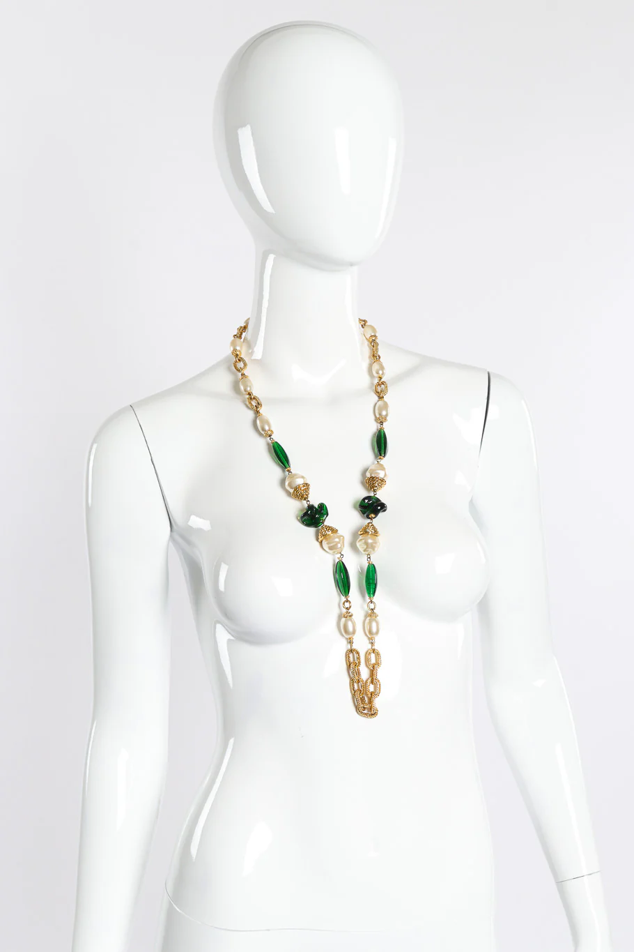 Pearl & Glass Bead Necklace II - Image 2