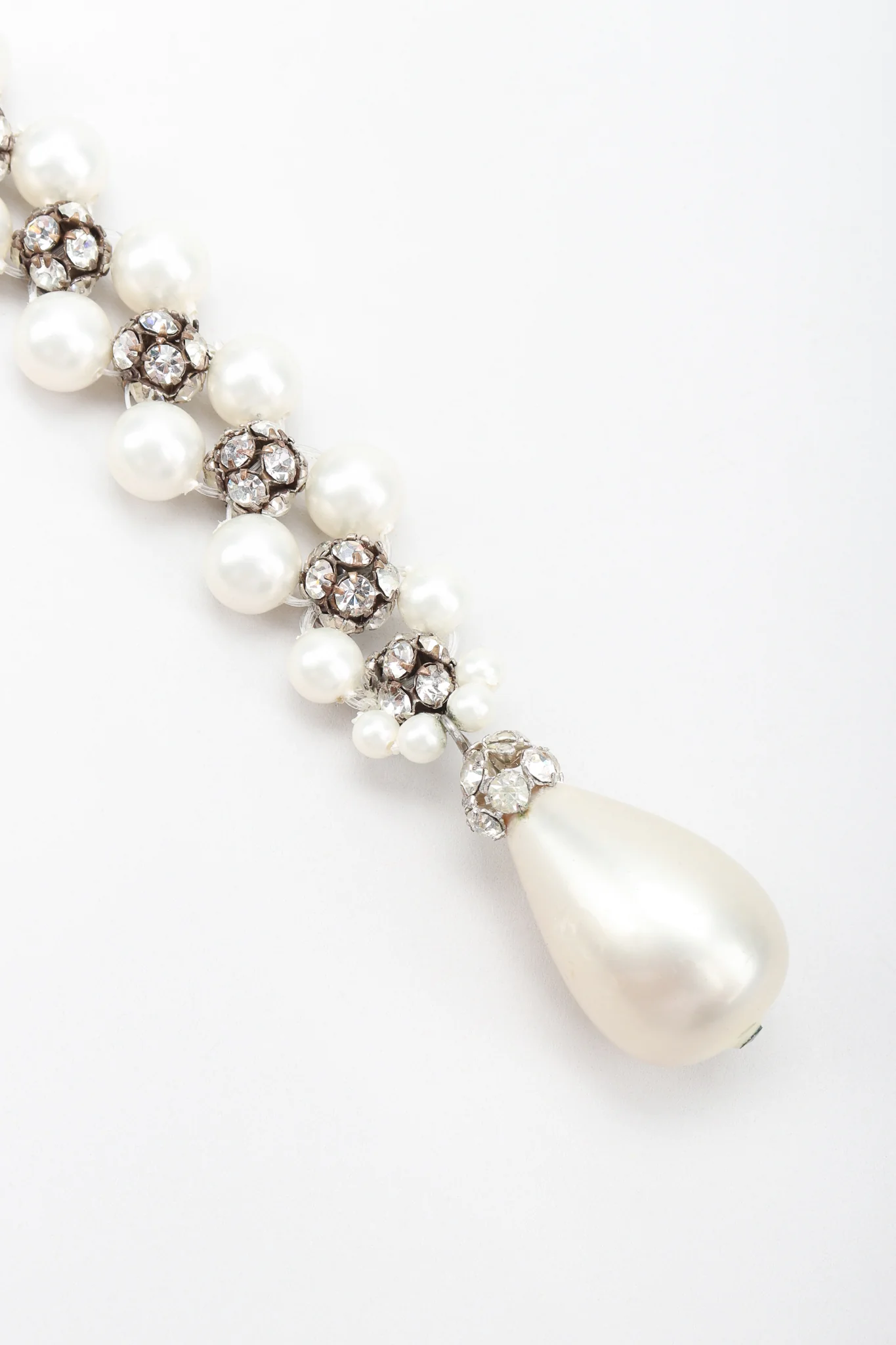 Pearl Rhinestone Drop Choker - Image 7