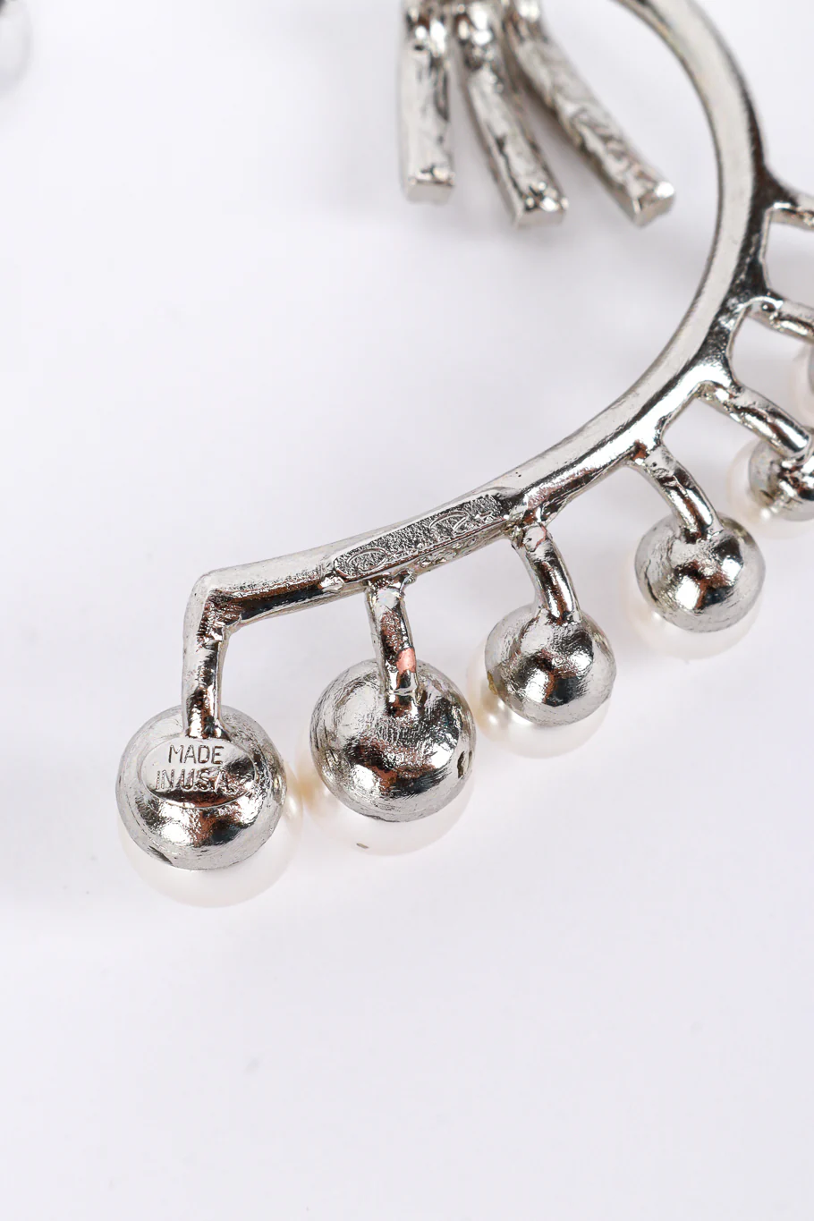 Pearl Rhinestone Ear Cuff & Earring Set - Image 6