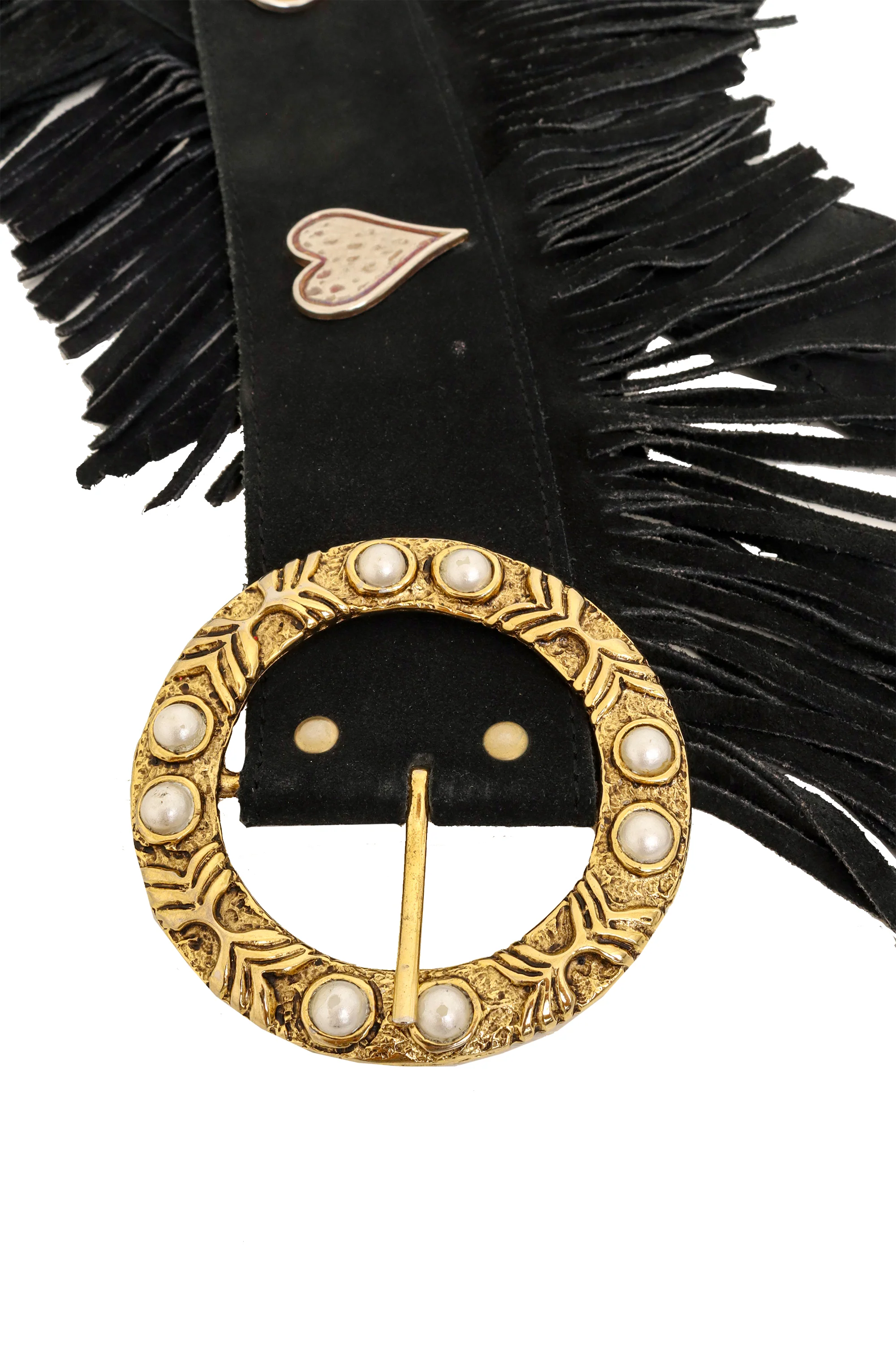 Pearl Ring Heart Fringe Belt - Image 4