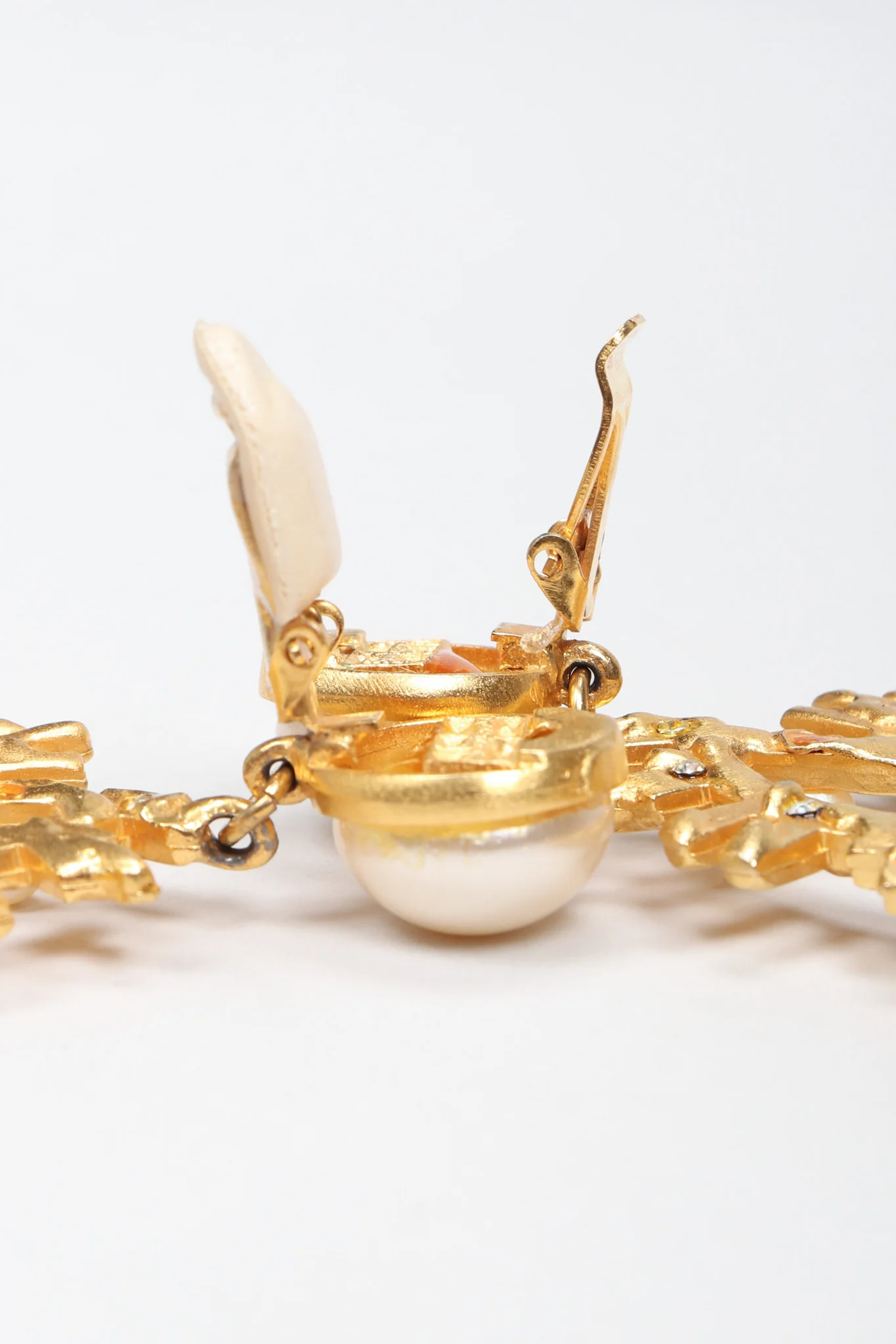 Pearl Spike Hoop Earrings - Image 11