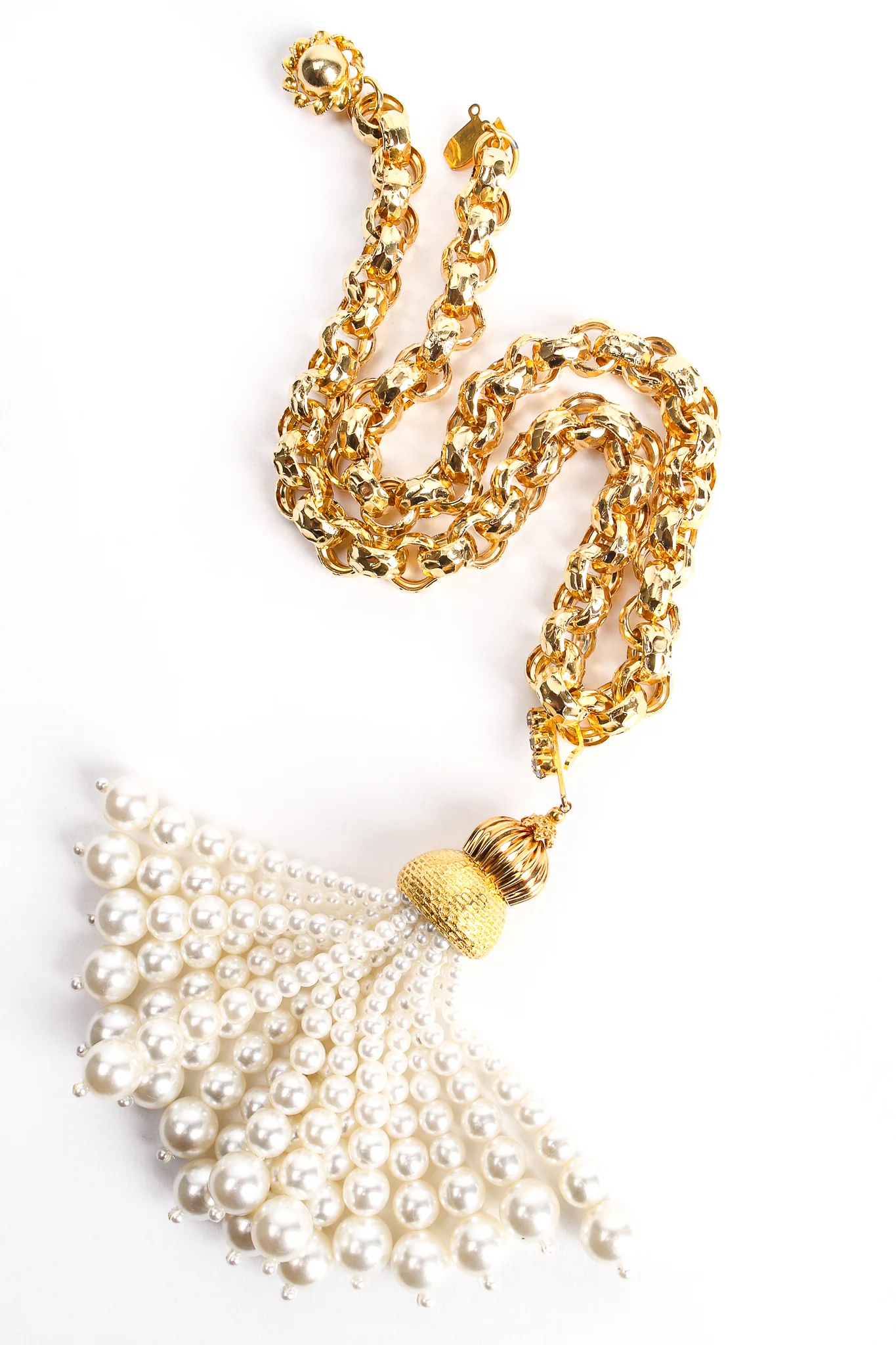 Pearl Tassel Drop Necklace